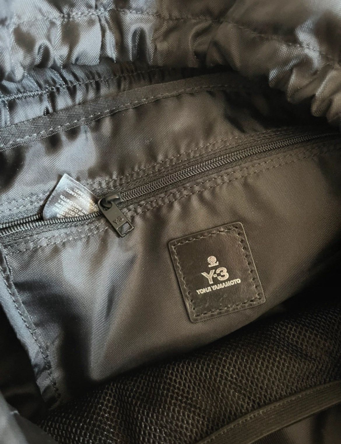 Yohji Yamamoto Y-3 Backpack Yohji Yamamoto Sheepskin Black Fall/Winter 2014 Size ONE SIZE - 12 Thumbnail