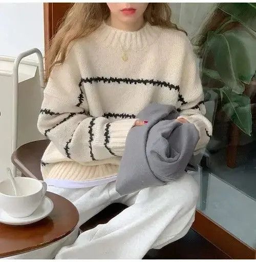 Japanese Brand Y2K Knitted Sweater Size ONE SIZE - 1 Thumbnail