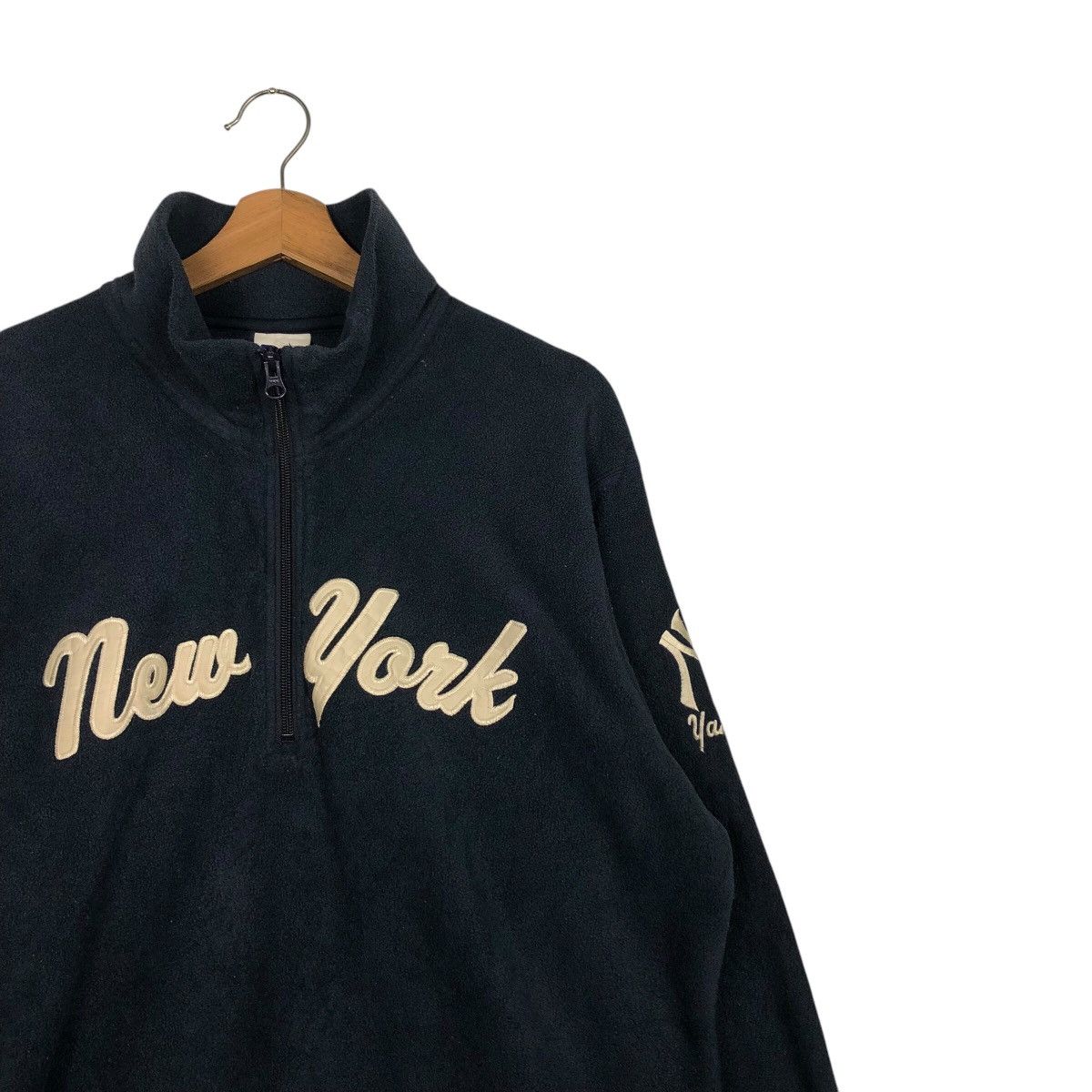 MLB × New York Yankees × Uniqlo 📌Vintage Fleece Half Zipper Jacket Mlb New York Yankees Size US L / EU 52-54 / 3 - 7 Thumbnail