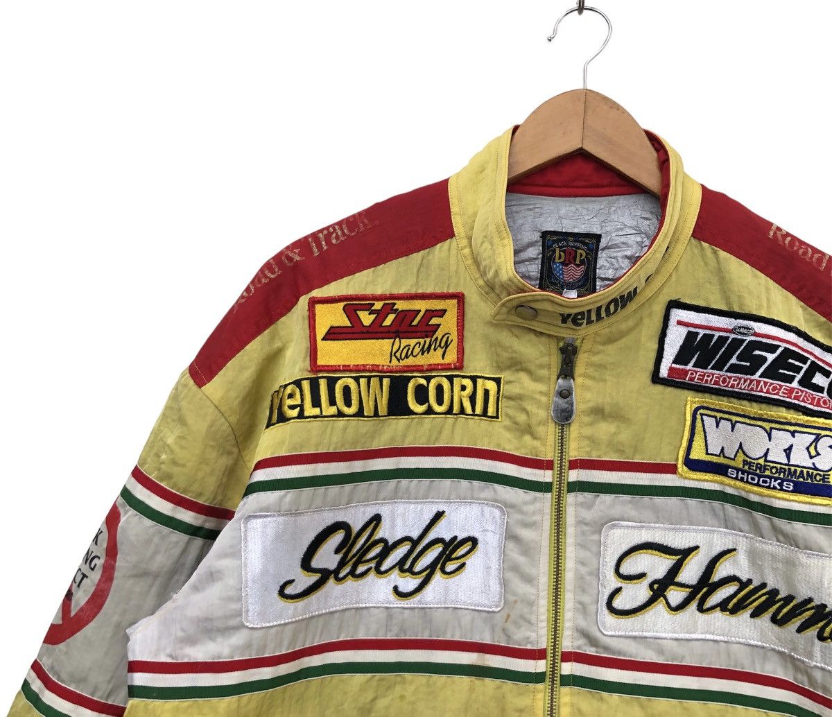 Vintage Yellow Corn Embroidered NHRA Dragster Sledge Hammer Jacket Size US L / EU 52-54 / 3 - 5 Thumbnail