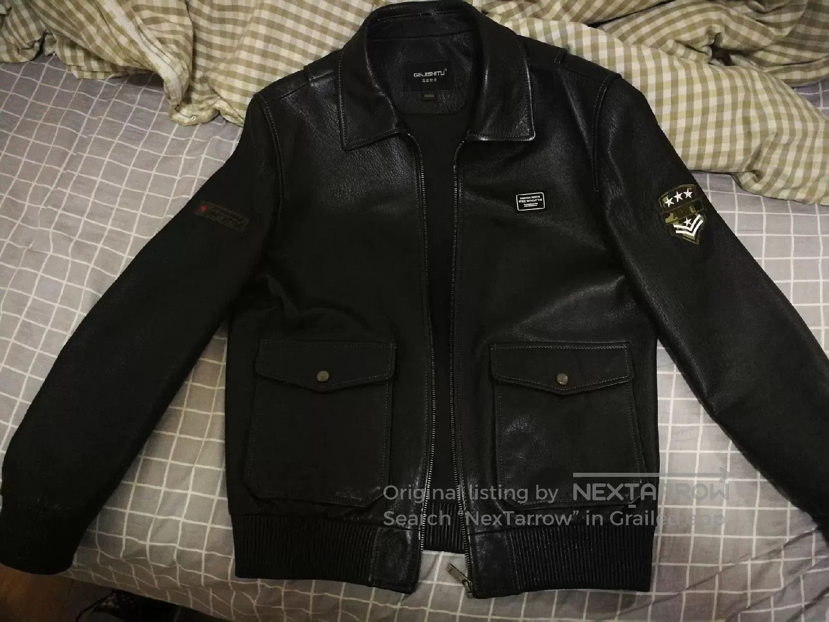 Vintage New Zealand Deerskin Flight Jacket. Size US XL / EU 56 / 4 - 4 Thumbnail