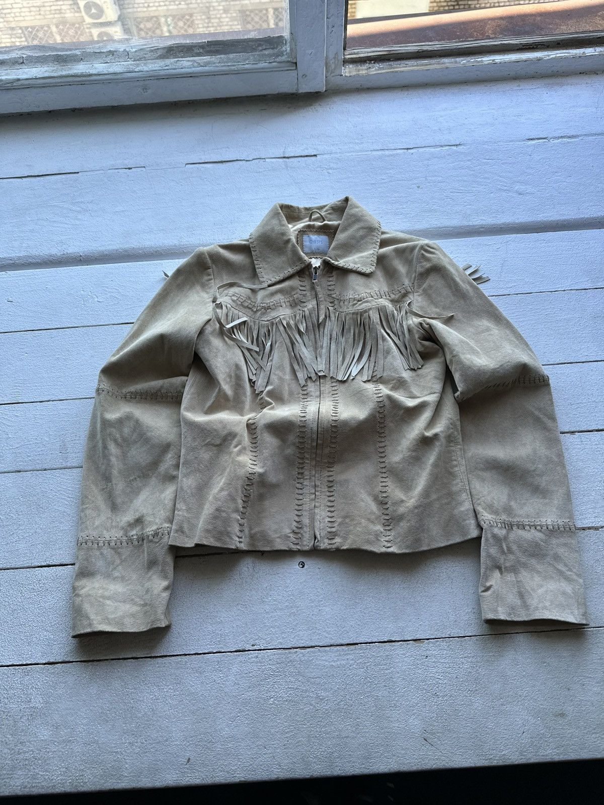 Vintage 🚨AVANT-GARDE BEIGE Rick Owen’s Opium Y2K LEATHER JACKET Size XS / US 0-2 / IT 36-38 - 1 Thumbnail