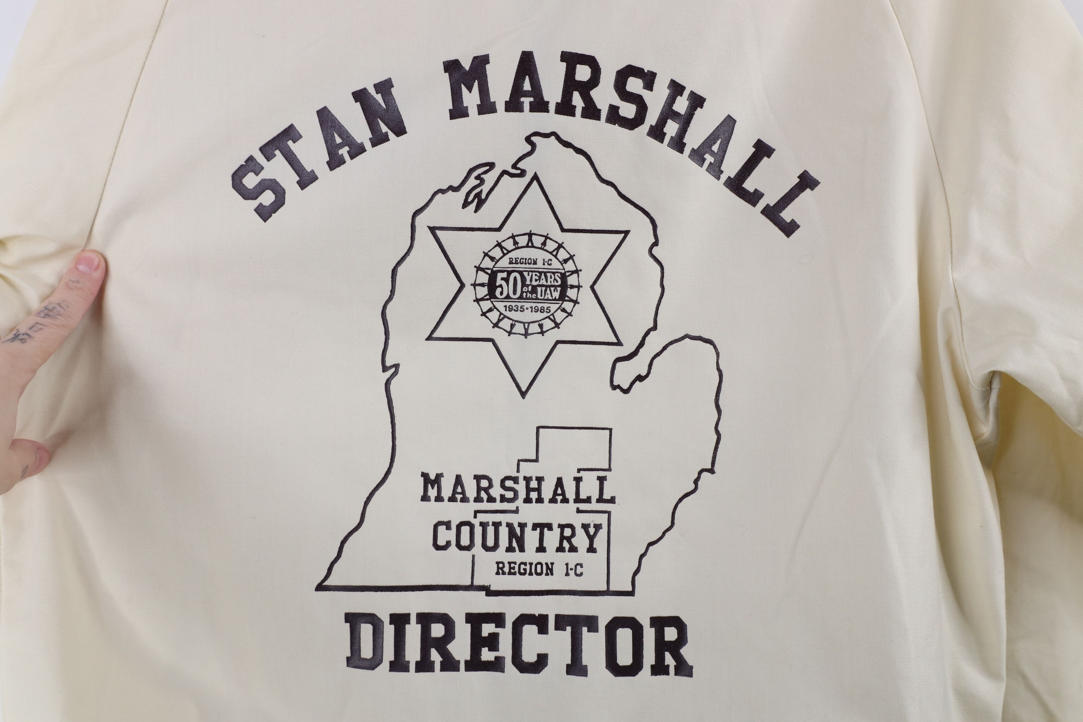 Vintage Vintage 80s UAW Marshall Country Region 1-C Racer Jacket USA Size US S / EU 44-46 / 1 - 16 Thumbnail