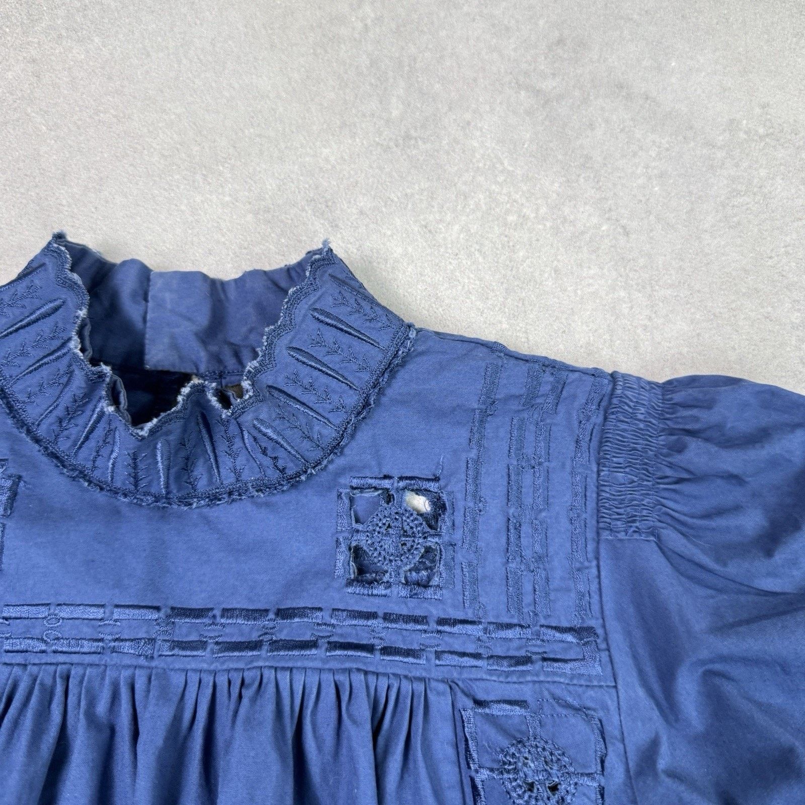 Isabel Marant Isabe Marant Women Blouse Blue Size 38 Cotton Size XS / US 0-2 / IT 36-38 - 4 Thumbnail