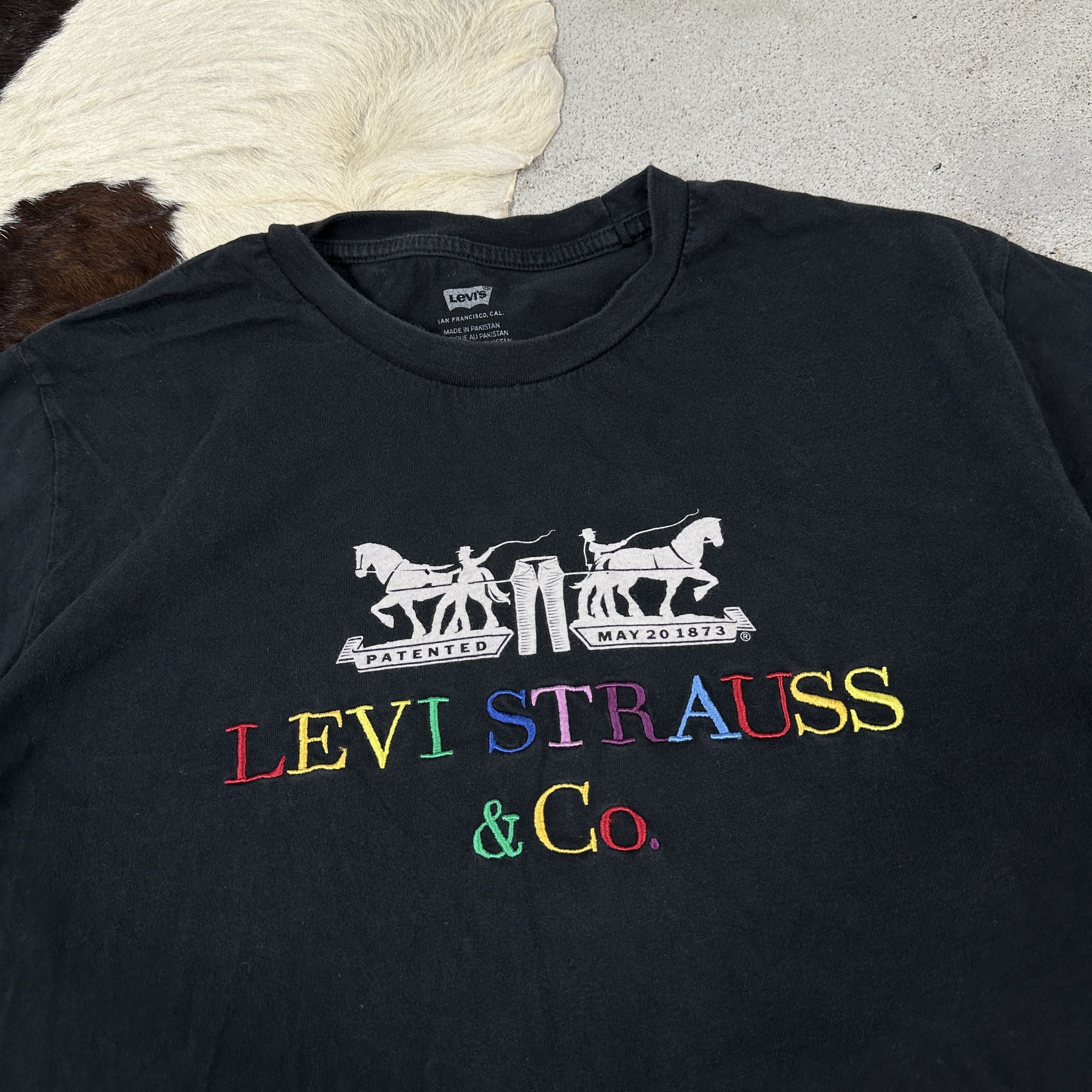 Levi's × Vintage Vintage Y2K Streetwear Oversize Printed Levi's T-shirt Size US L / EU 52-54 / 3 - 2 Thumbnail