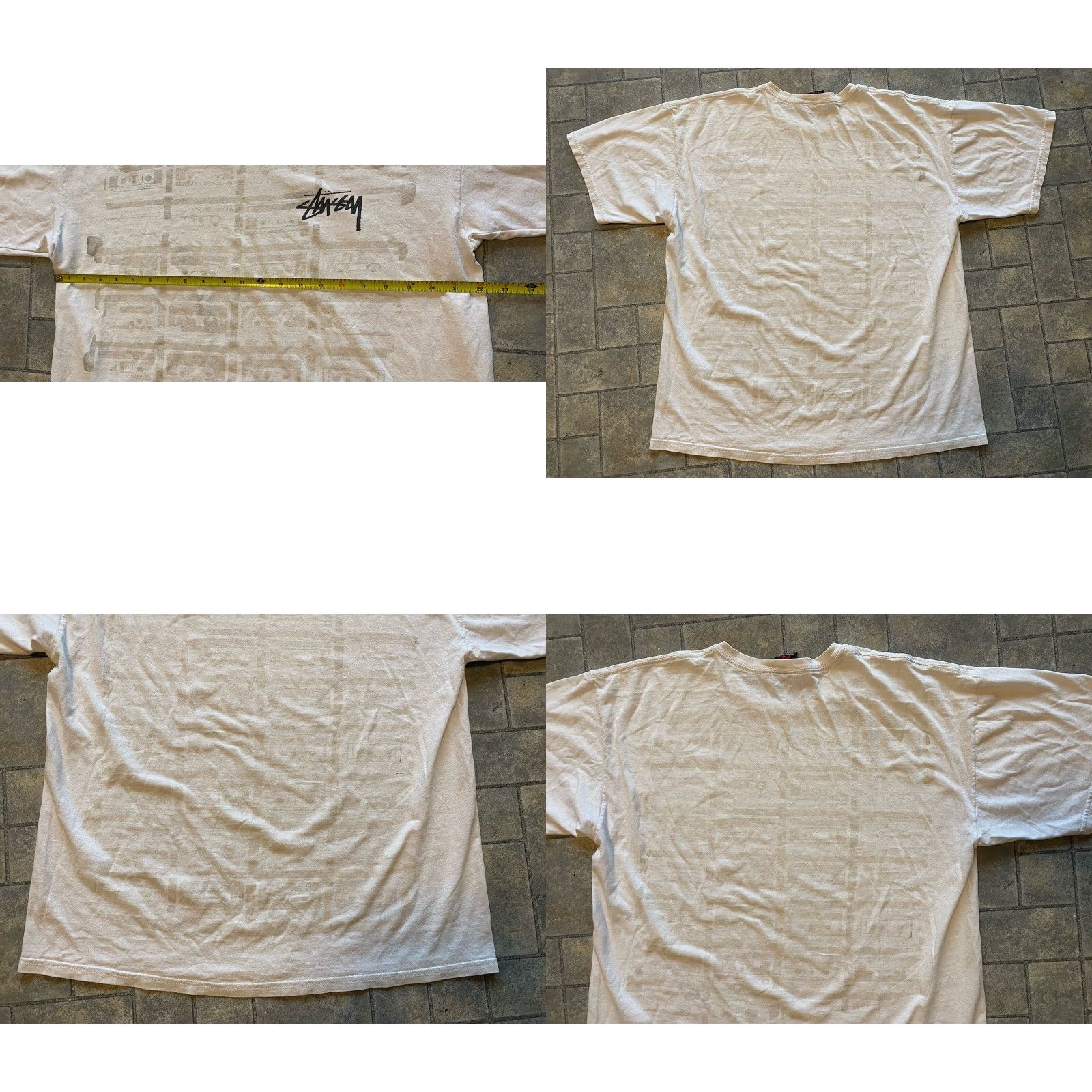 Vintage VINTAGE Stussy T Shirt Cassette Tape White Men’s XL Short Sleeve Shirt Mens XL White Stussy Vintage 90s? Size US XL / EU 56 / 4 - 9 Thumbnail