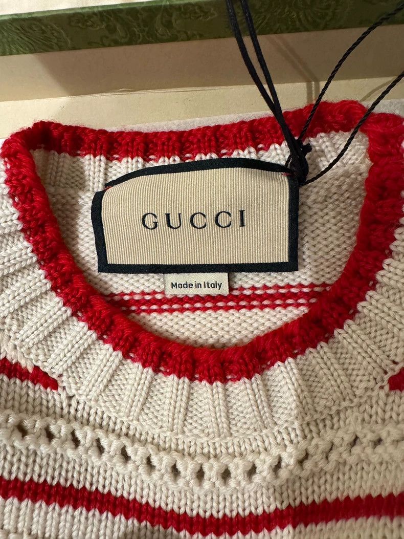 Gucci Gucci Striped logo wool sweater 2503-Nextarrow Size US S / EU 44-46 / 1 - 2 Thumbnail