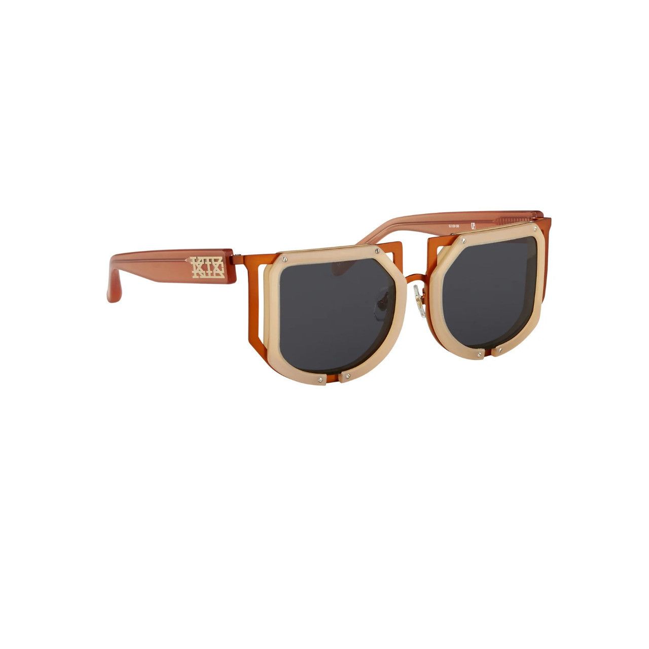 KTZ KTZ Sunglasses Special Beige Orange and Dark Grey Size ONE SIZE - 1 Thumbnail