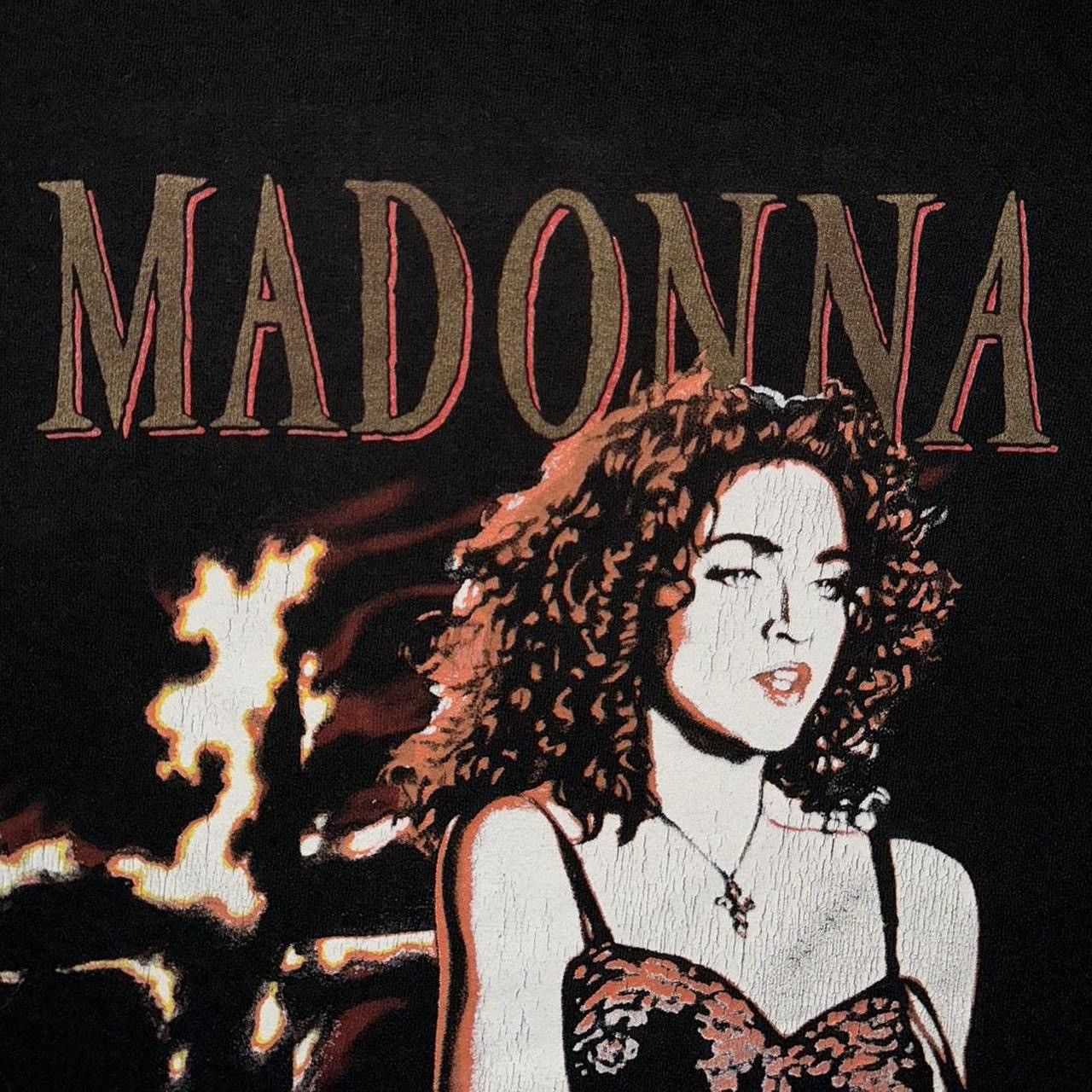 1989 Madonna “Like A Prayer” Burning Cross Gothic Band Tee
