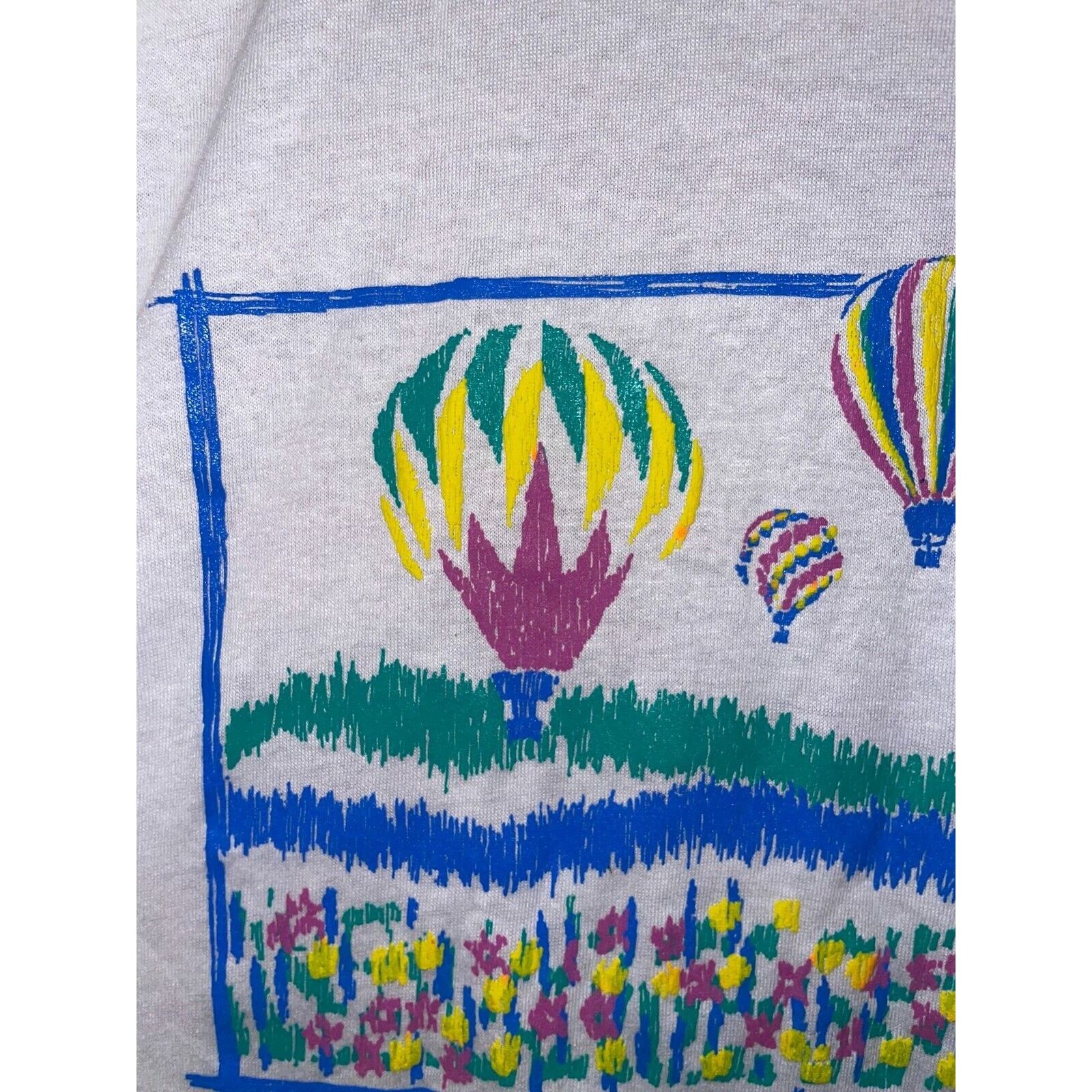 Jerzees Vintage Misprint Shirt Louisville Hot Air Balloon White Tee Size US M / EU 48-50 / 2 - 3 Thumbnail