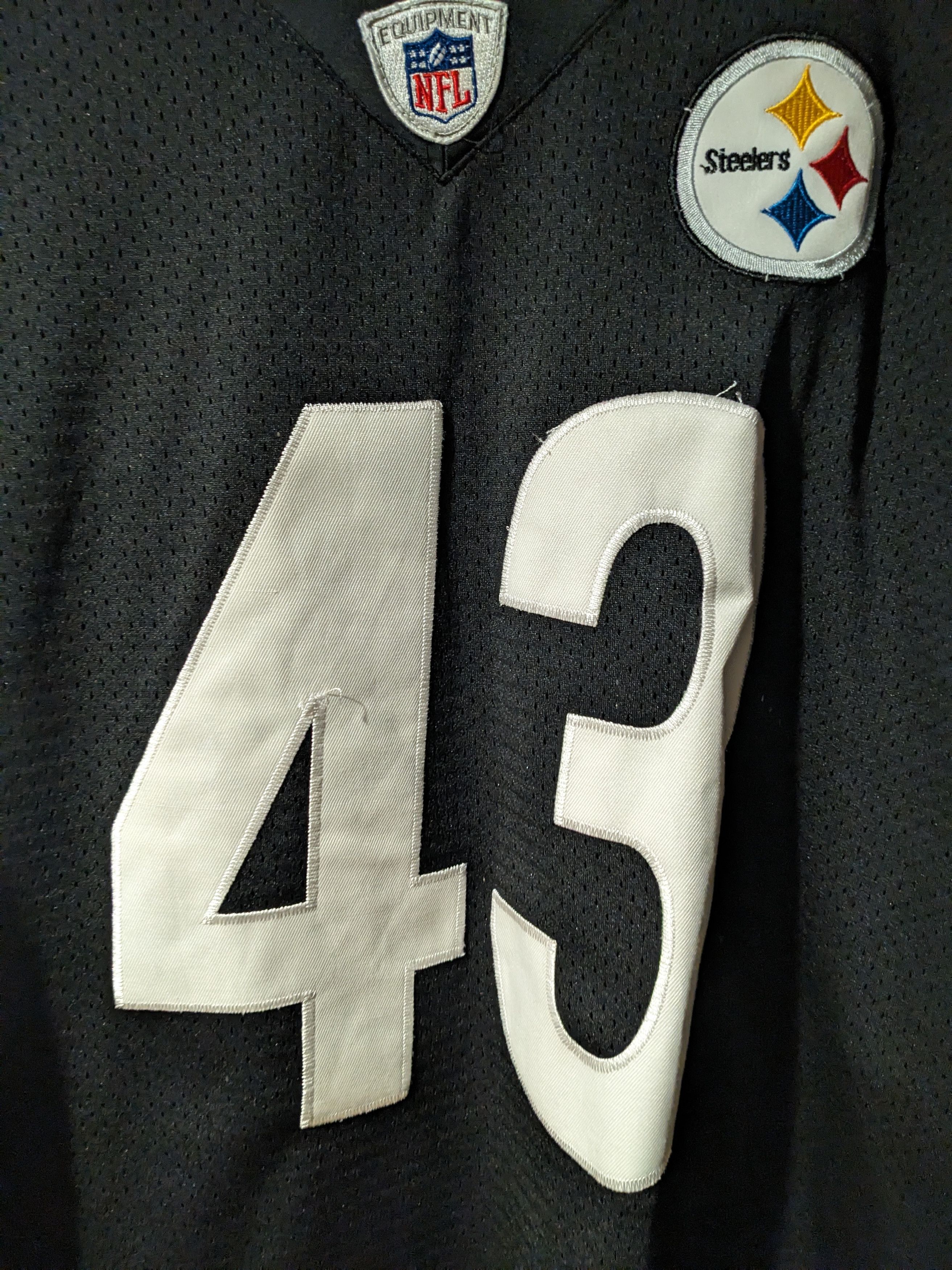 NFL × Vintage Vintage Y2K Pittsburgh Steelers Polamalu NFL Football Jersey Size US XXL / EU 58 / 5 - 6 Thumbnail