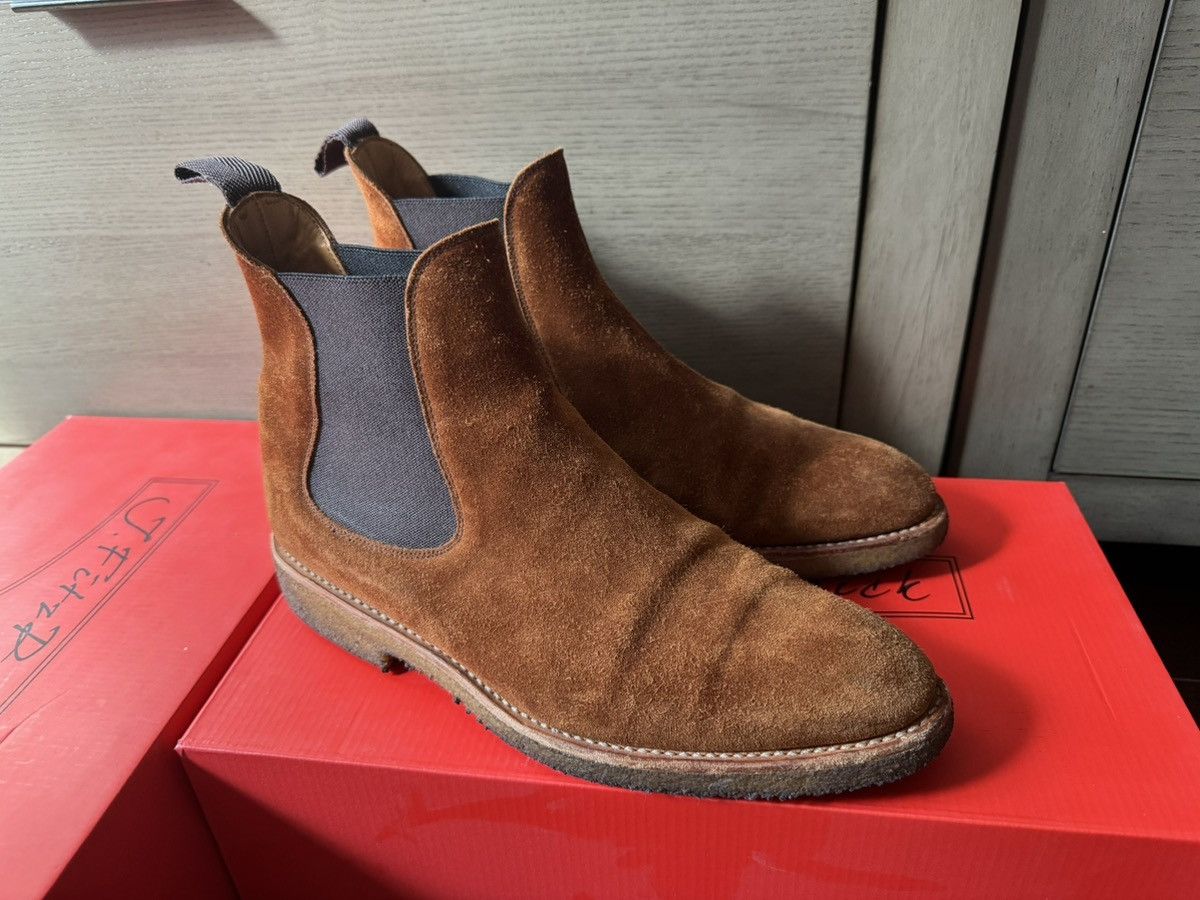 J.FitzPatrick J. Fitzpatrick ALKI Chelsea Boot Fox Suede Size US 7 / EU 40 - 3 Thumbnail