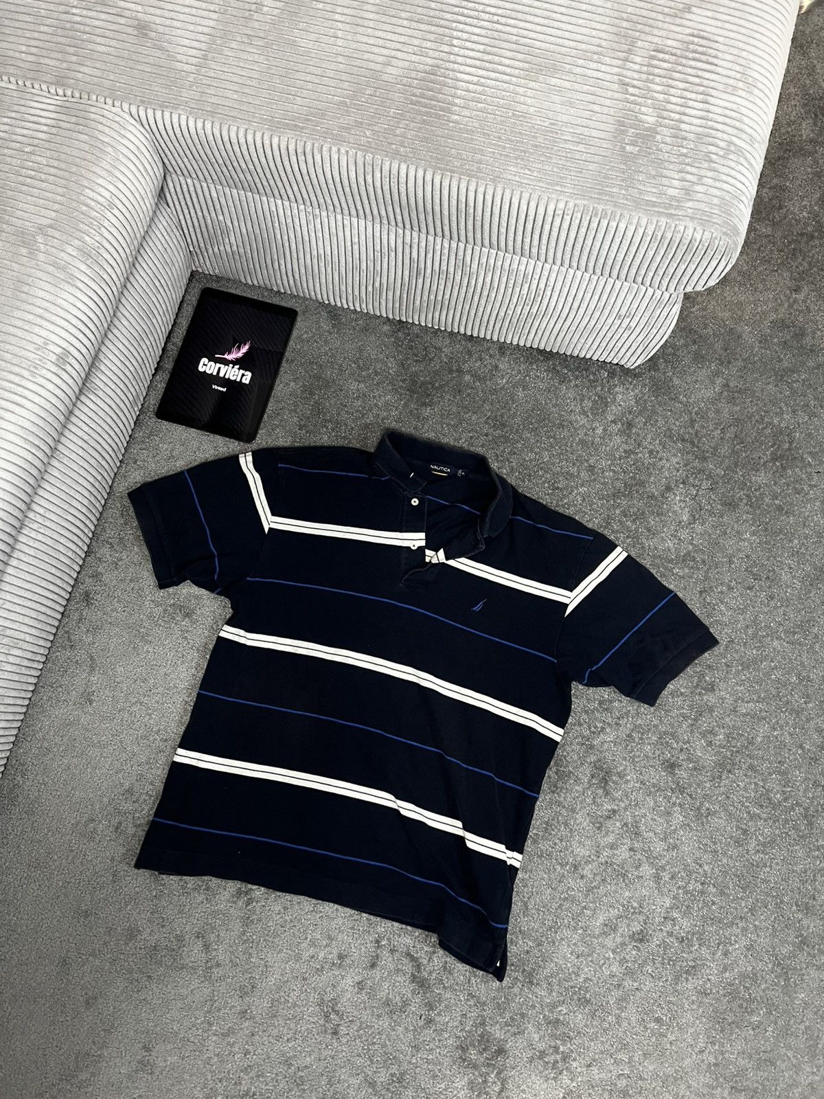 Designer × Nautica × Vintage Nautica Vintage Striped Polo Shirt Size US XL / EU 56 / 4 - 1 Thumbnail