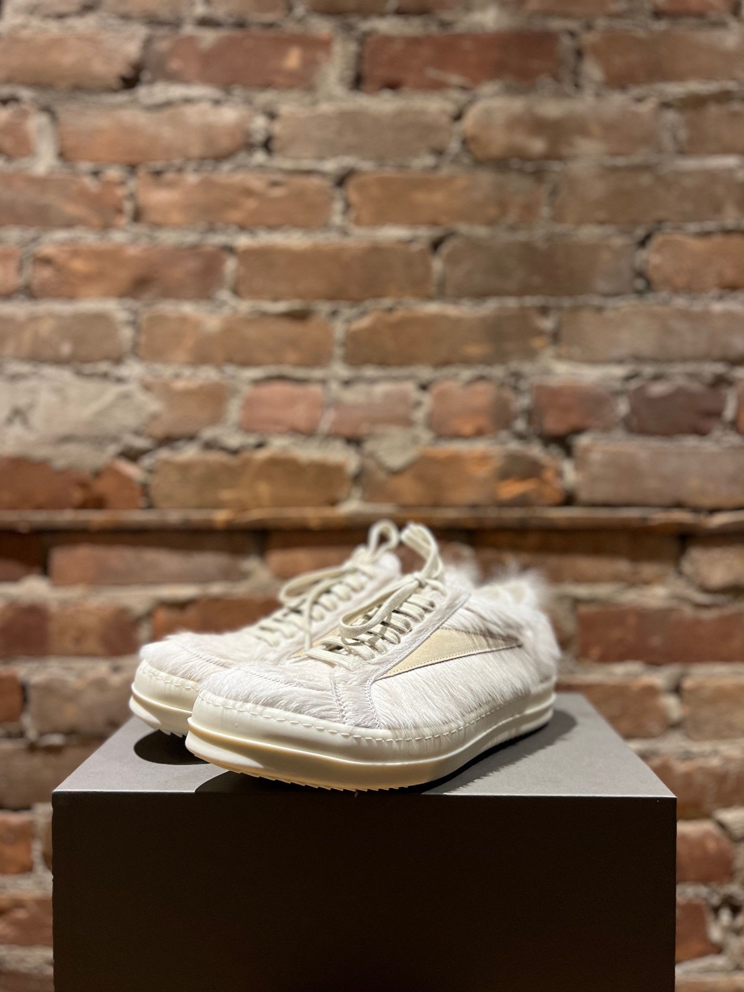 Rick Owens Rick Owens Vintage Sneaks “Milk” Pony Hair Size US 8 / EU 41 - 1 Thumbnail