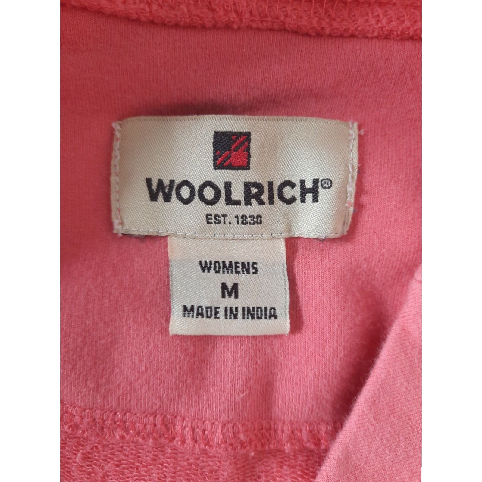 Vintage Woolrich Women Pink Pullover Hoodie Hooded Sweatshirt Medium Henley Hooded Pullover Sweatshirt Womens Pink Hoodie Jacket Size M / US 6-8 / IT 42-44 - 2 Thumbnail