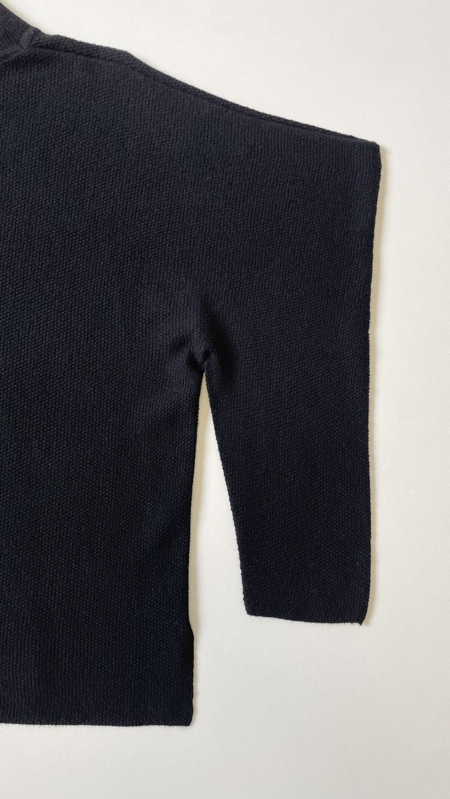 Issey Miyake Black Wool ‘Angular Arms’ Sweater Size US M / EU 48-50 / 2 - 16 Thumbnail