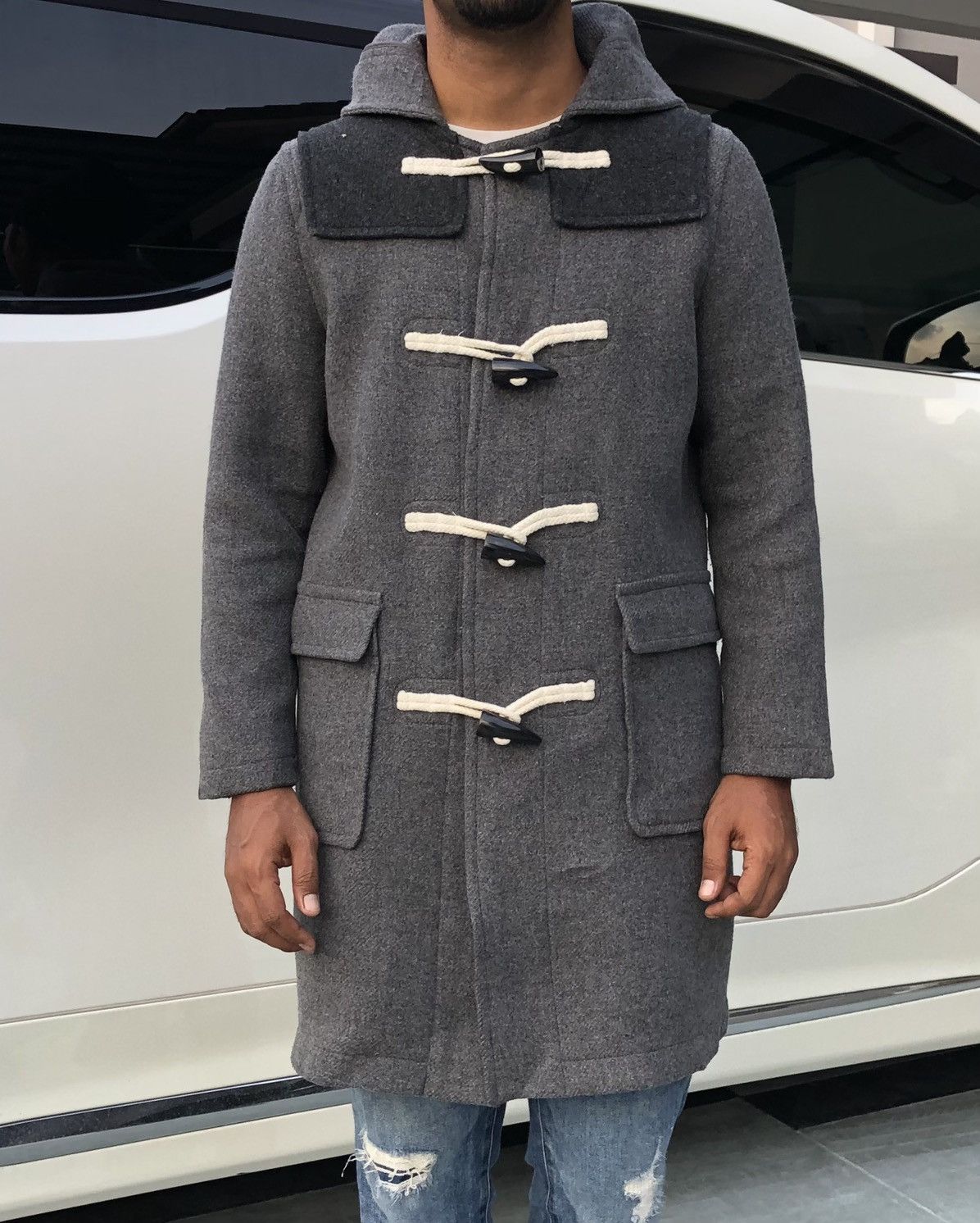 Jil Sander × Uniqlo Uniqlo X JW Anderson Duffle Wool Coat Jacket Size US L / EU 52-54 / 3 - 6 Thumbnail
