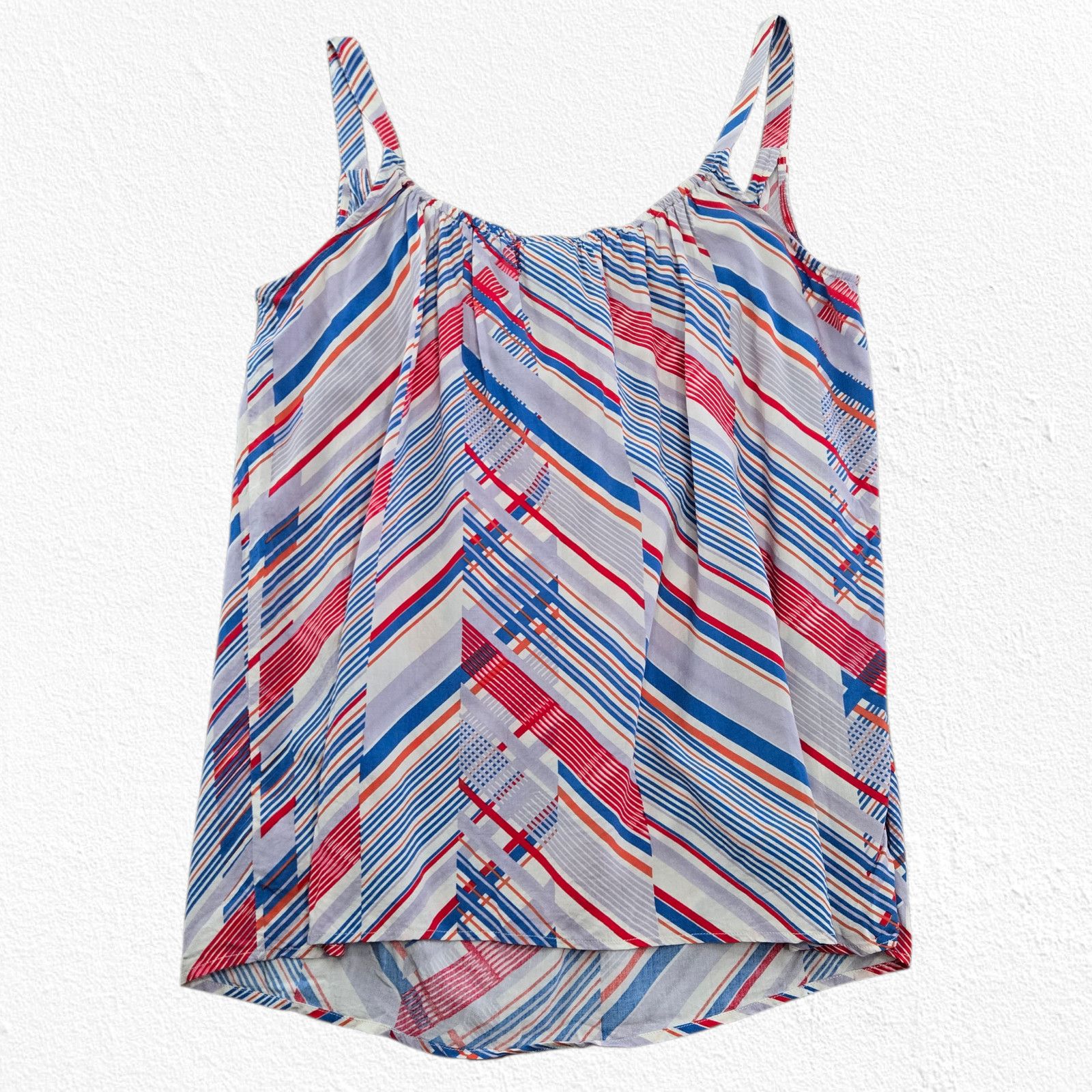 Other CAbi Striped Rayon Tassel Tie Tank Top Size Small Size S / US 4 / IT 40 - 7 Thumbnail