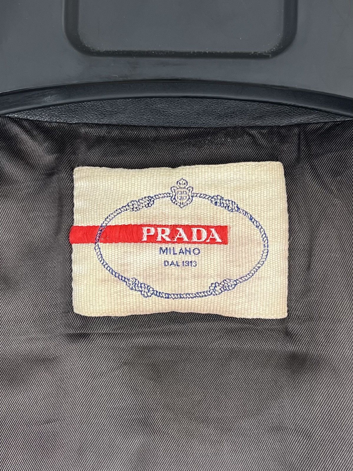 Prada PRADA MILANO Jacket Leather Bomber Lambskin Brown Men's Size US M / EU 48-50 / 2 - 12 Thumbnail
