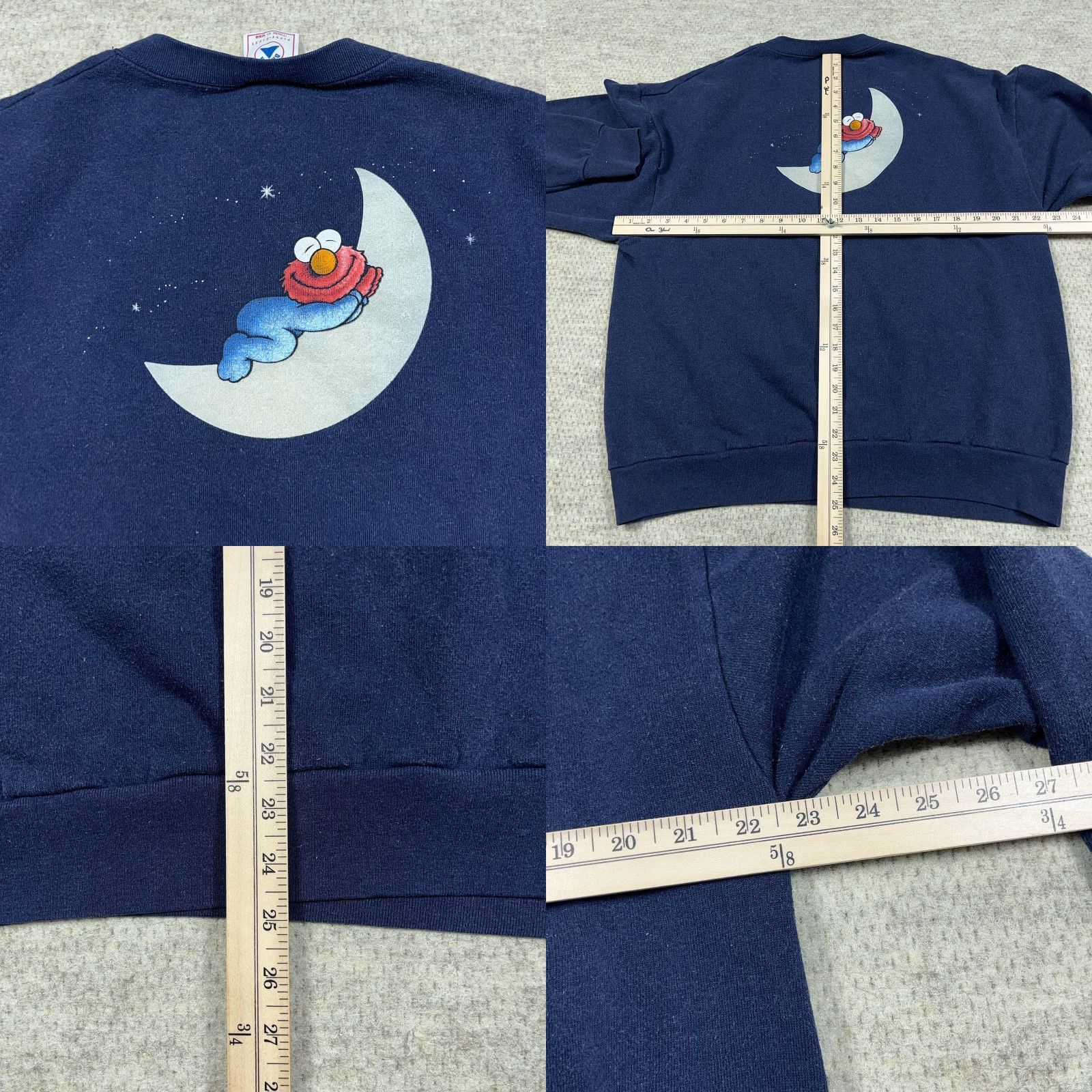 Vintage Vintage Sesame Street Elmo Sweatshirt Adult XL Crewneck 90s Sleeping Moon RARE Size US XL / EU 56 / 4 - 8 Thumbnail
