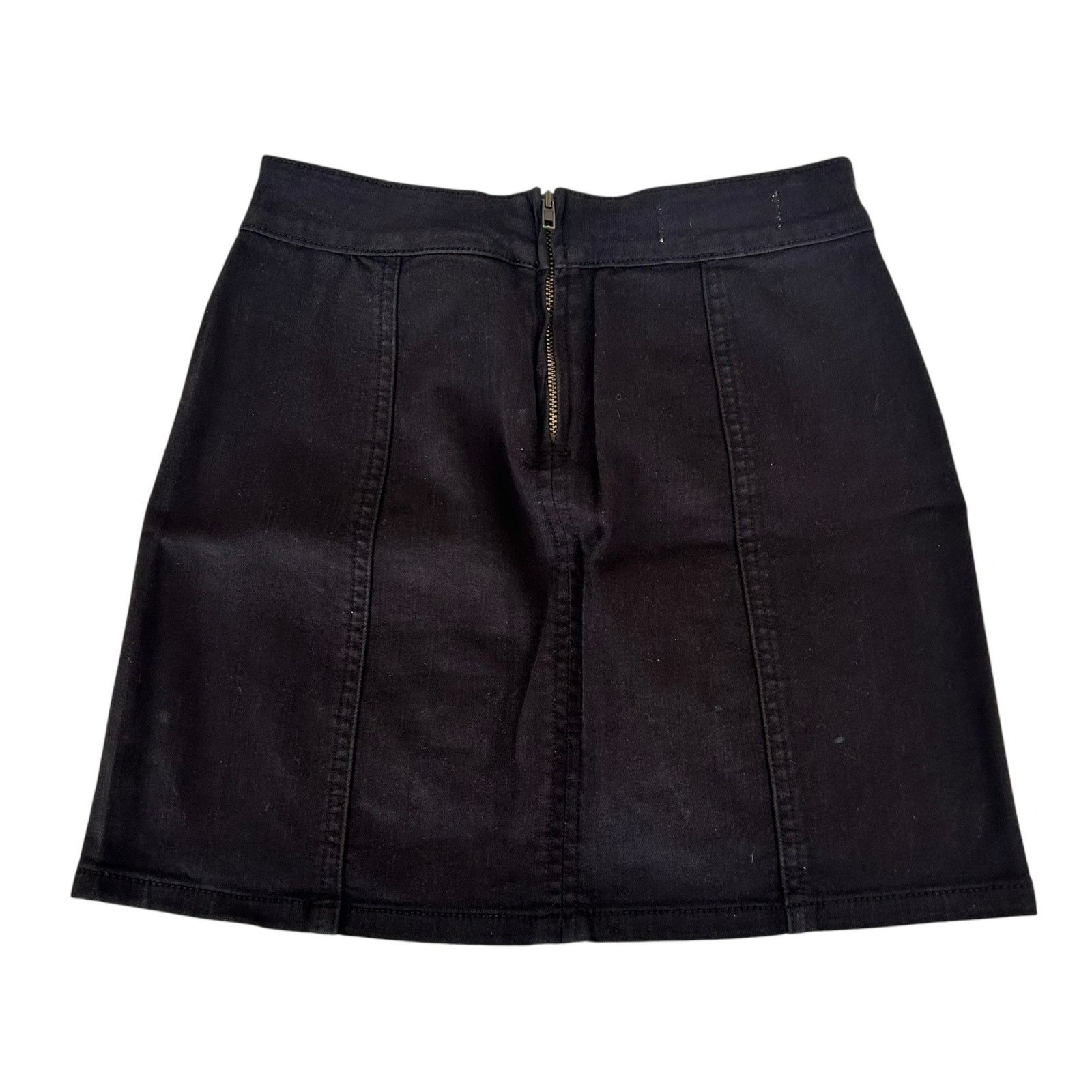 Pacsun PACSUN Black Lace Front Mini Skirt Sz 23 Size 23" - 4 Thumbnail