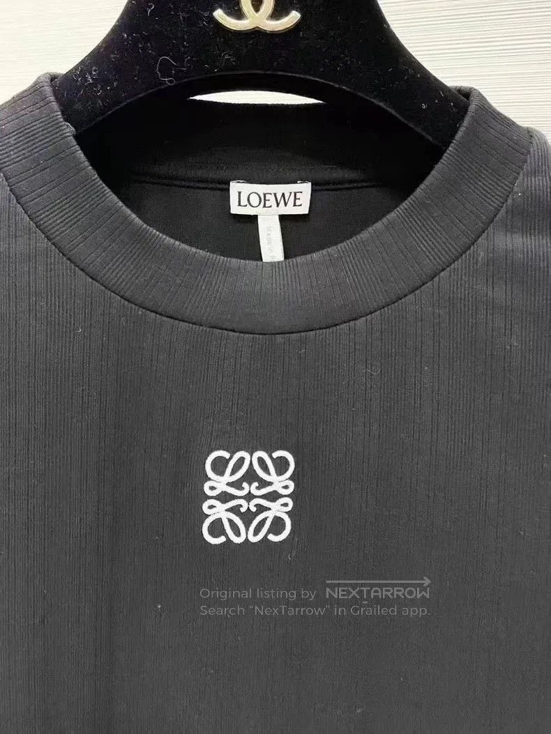Loewe Loewe Black Knit Logo Short Sleeve Top. Size US M / EU 48-50 / 2 - 2 Thumbnail