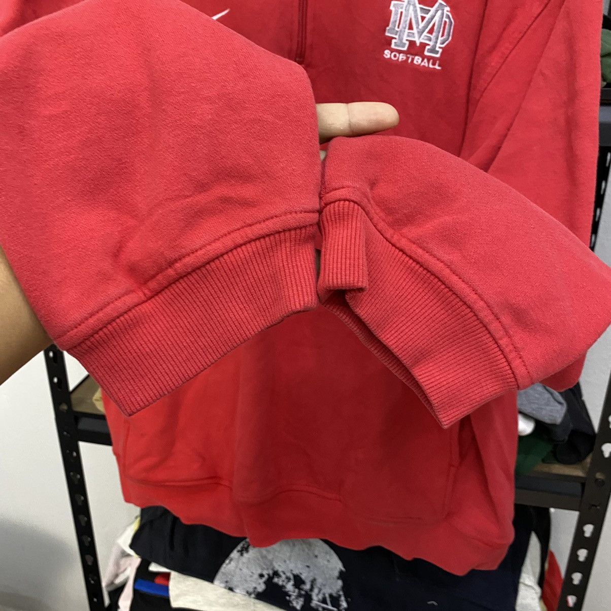 Nike × Vintage Vintage Nike Softball Quater Zip Sweatshirt❗️ Size US L / EU 52-54 / 3 - 5 Thumbnail