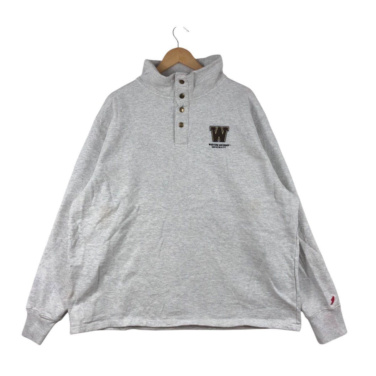 Vintage Vintage WESTERN MICHIGAN UNIVERSITY Collegiate Sweatshirt Size US XXL / EU 58 / 5 - 1 Thumbnail