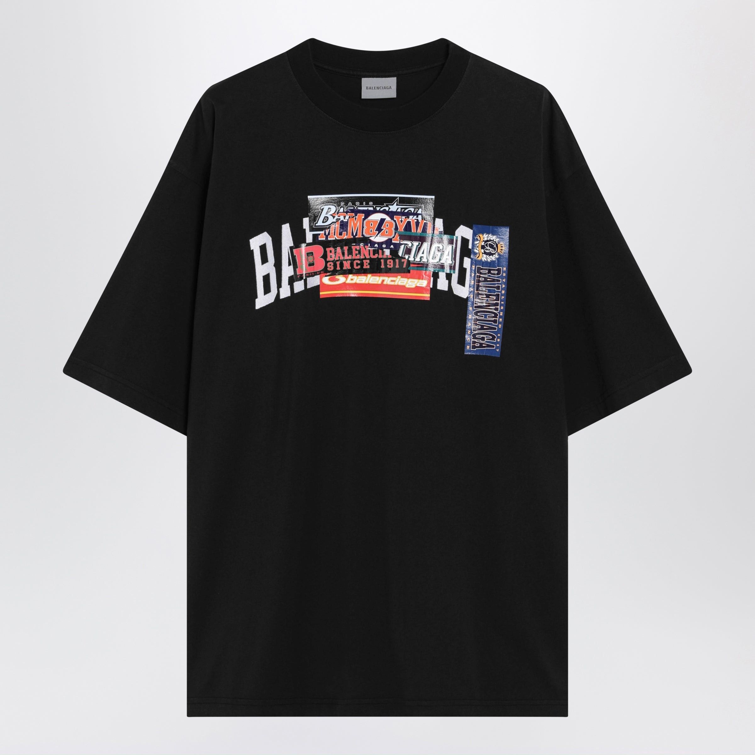 Balenciaga Balenciaga23ss refrigerator sticker,short sleeved T