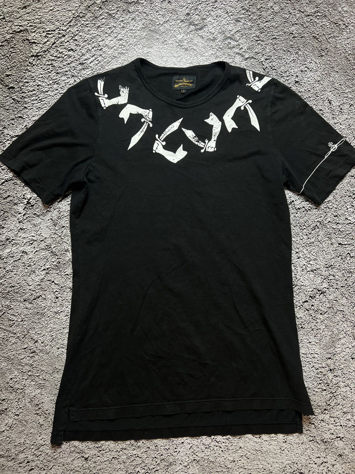Vivienne Westwood Anglomania arm&cutlass graphic t shirt