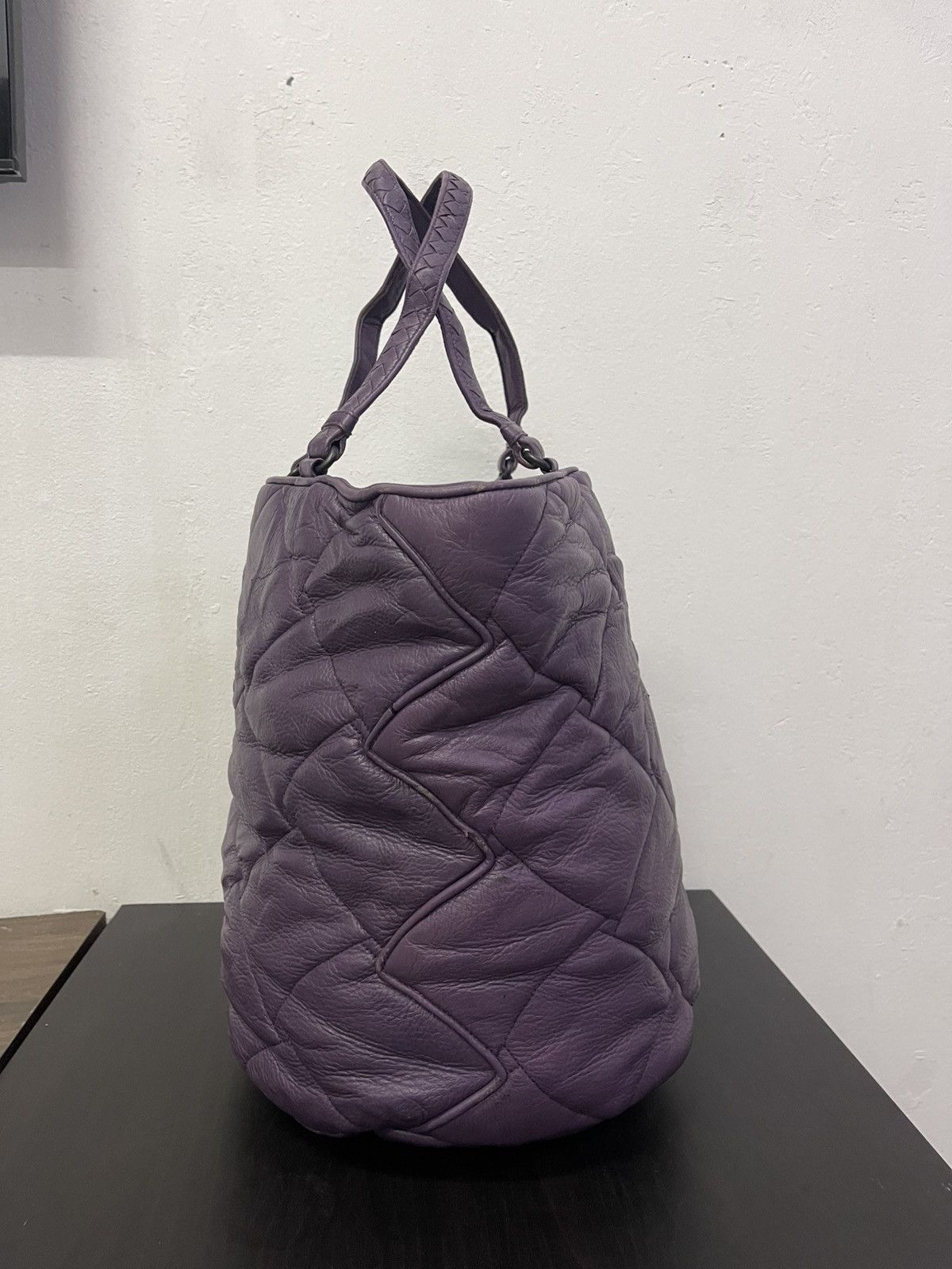 Bottega Veneta Purple Bottega Veneta Soft Nappa leather handbag Size ONE SIZE - 3 Thumbnail