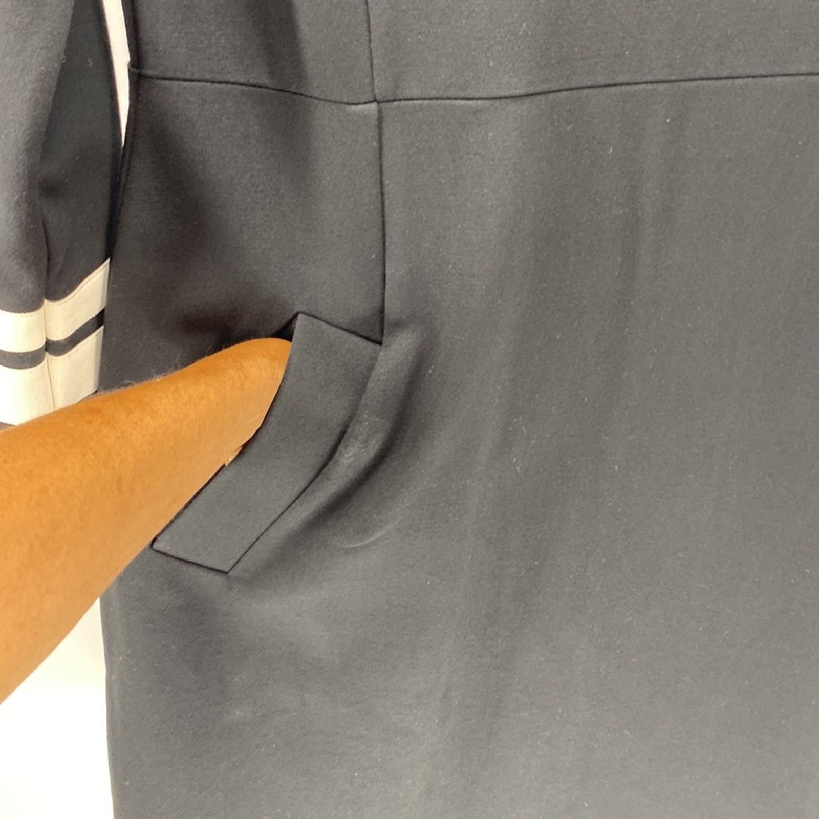 Lands' End Lands End Ponte Dress Black White trim Pockets 3/4 Sleeve Size L / US 10 / IT 46 - 6 Thumbnail