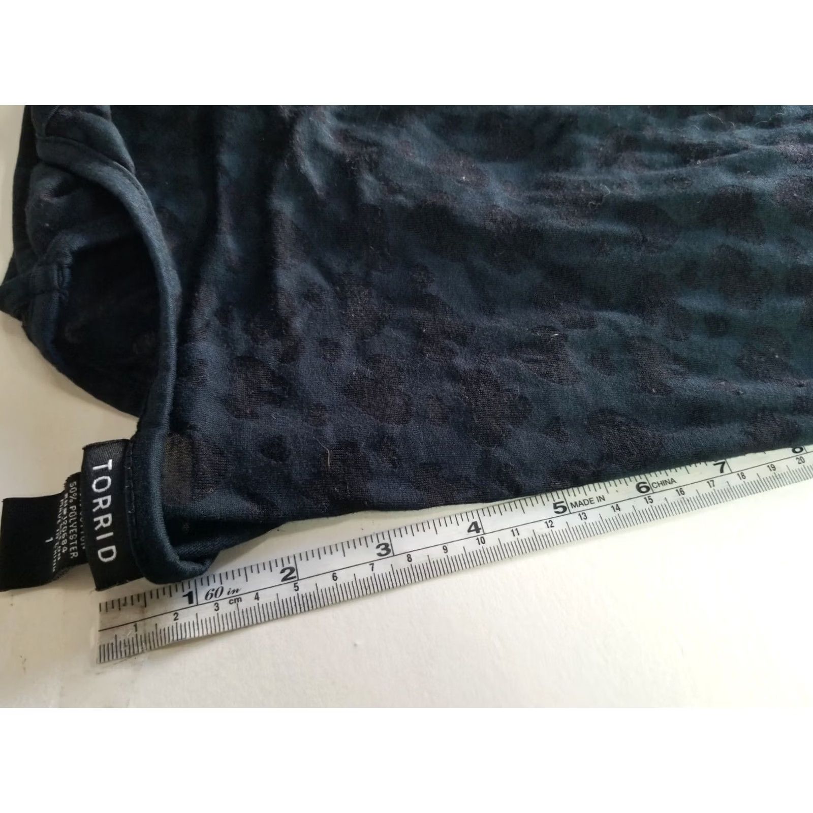 Torrid TORRID Blouse 1 Black V-Neck Open Shoulders Short Sleeve Pullover Floral Womens Plus Size Size XS / US 0-2 / IT 36-38 - 5 Thumbnail