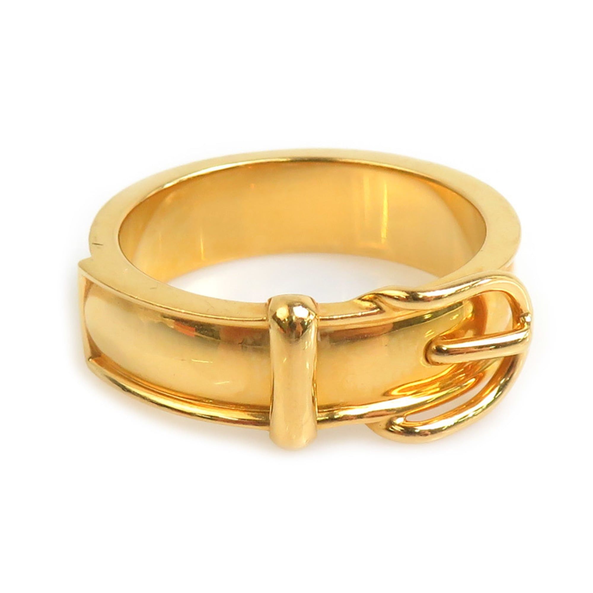 Hermes Hermes scarf/muffler ring with belt motif, metal, gold, women's, free shipping, e61790a Size ONE SIZE - 1 Thumbnail