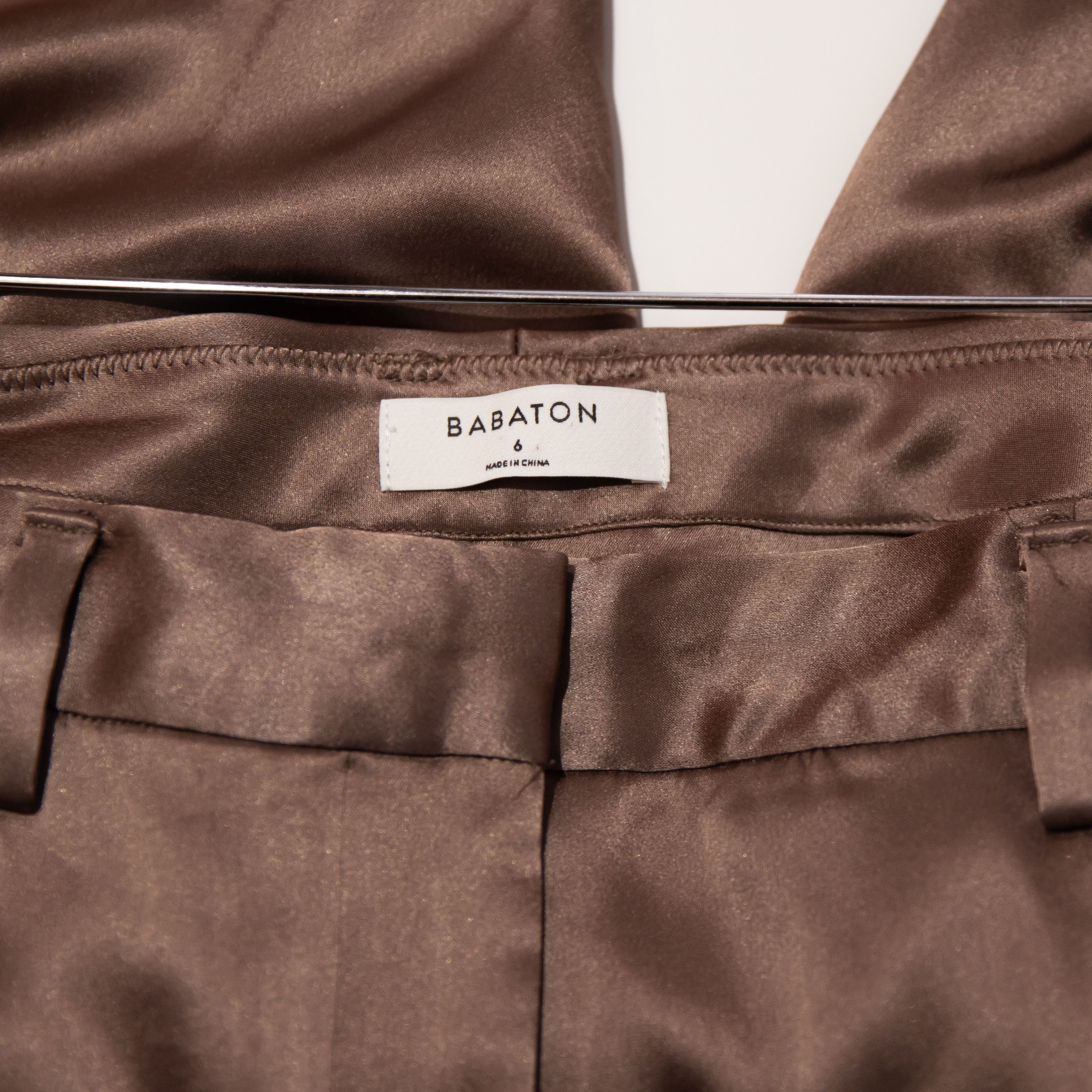 Aritzia Babaton Aritzia Refined Satin High Waisted Size 28" / US 6 / IT 42 - 2 Thumbnail