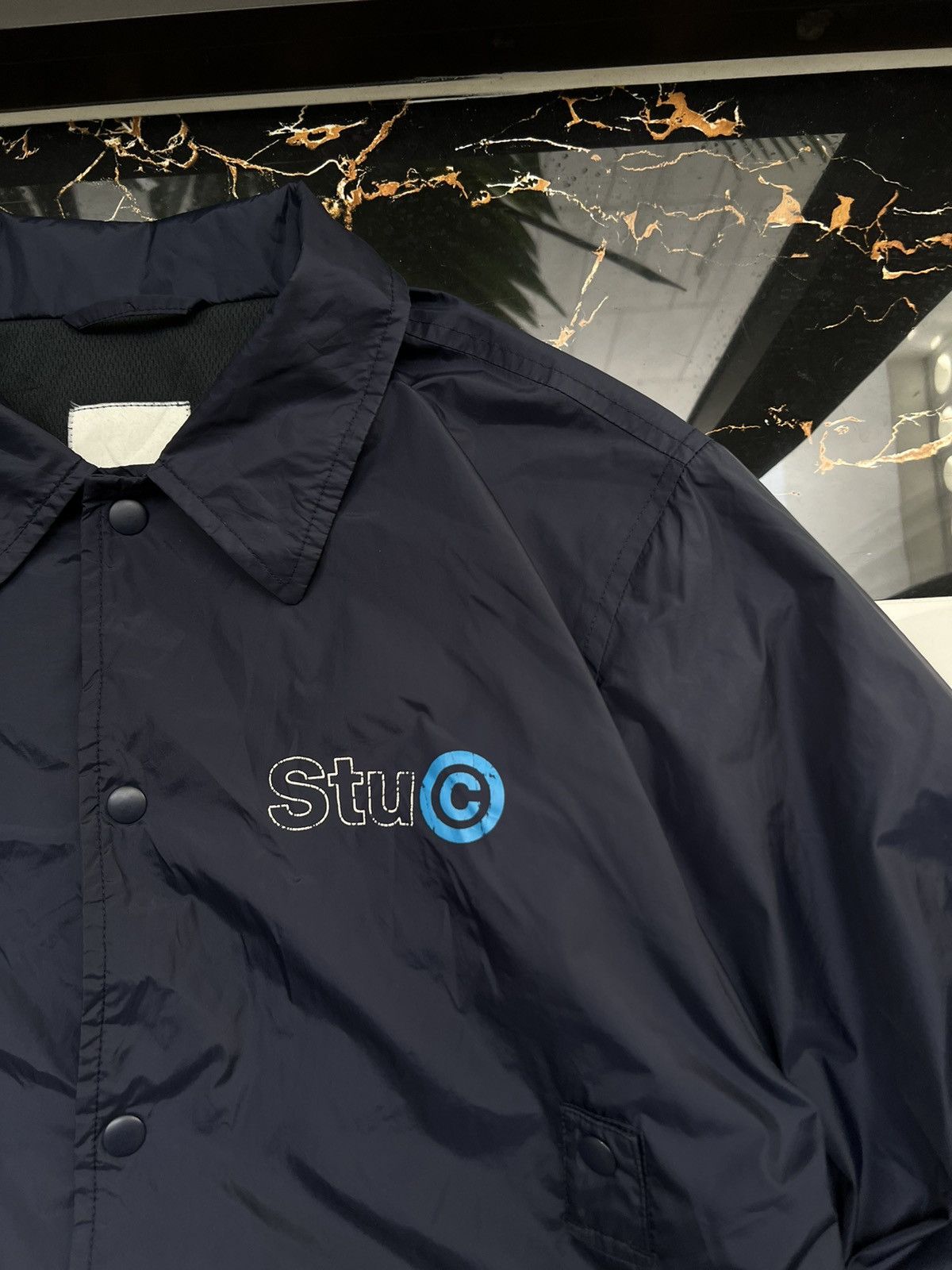 Stussy × Vintage 90's STUSSY STUC RETRO BIG LOGO RARE JACKET Y2K Size US L / EU 52-54 / 3 - 4 Thumbnail