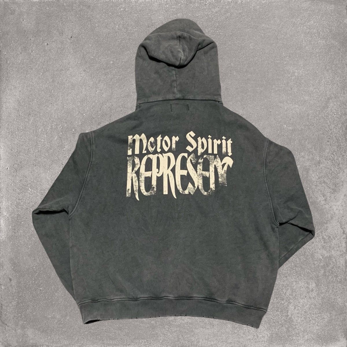 Represent Clo. Represent Small Ride Thru Hell Vintage Grey Hoodie Motor Size US S / EU 44-46 / 1 - 2 Thumbnail