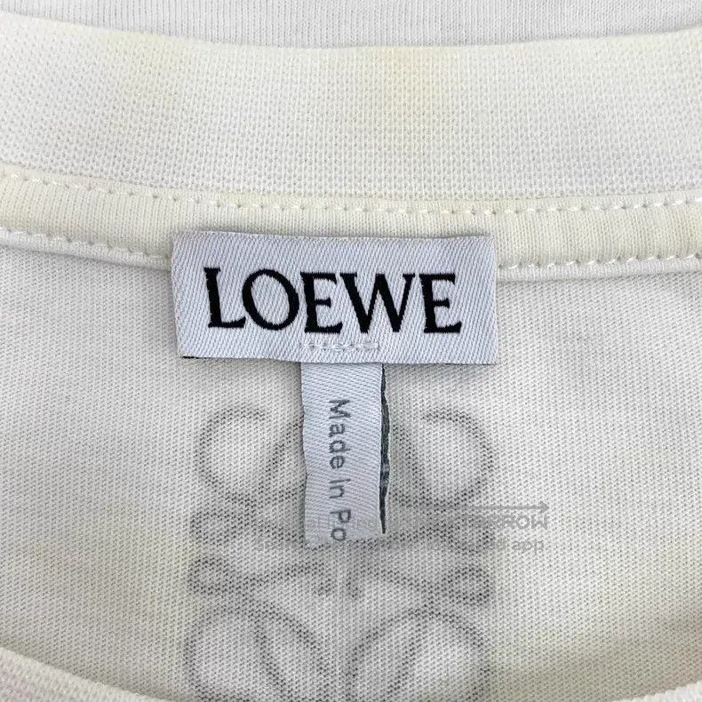 Loewe Loewe White Logo Pattern Printed Short Sleeve T-Shirt Size XS / US 0-2 / IT 36-38 - 5 Thumbnail