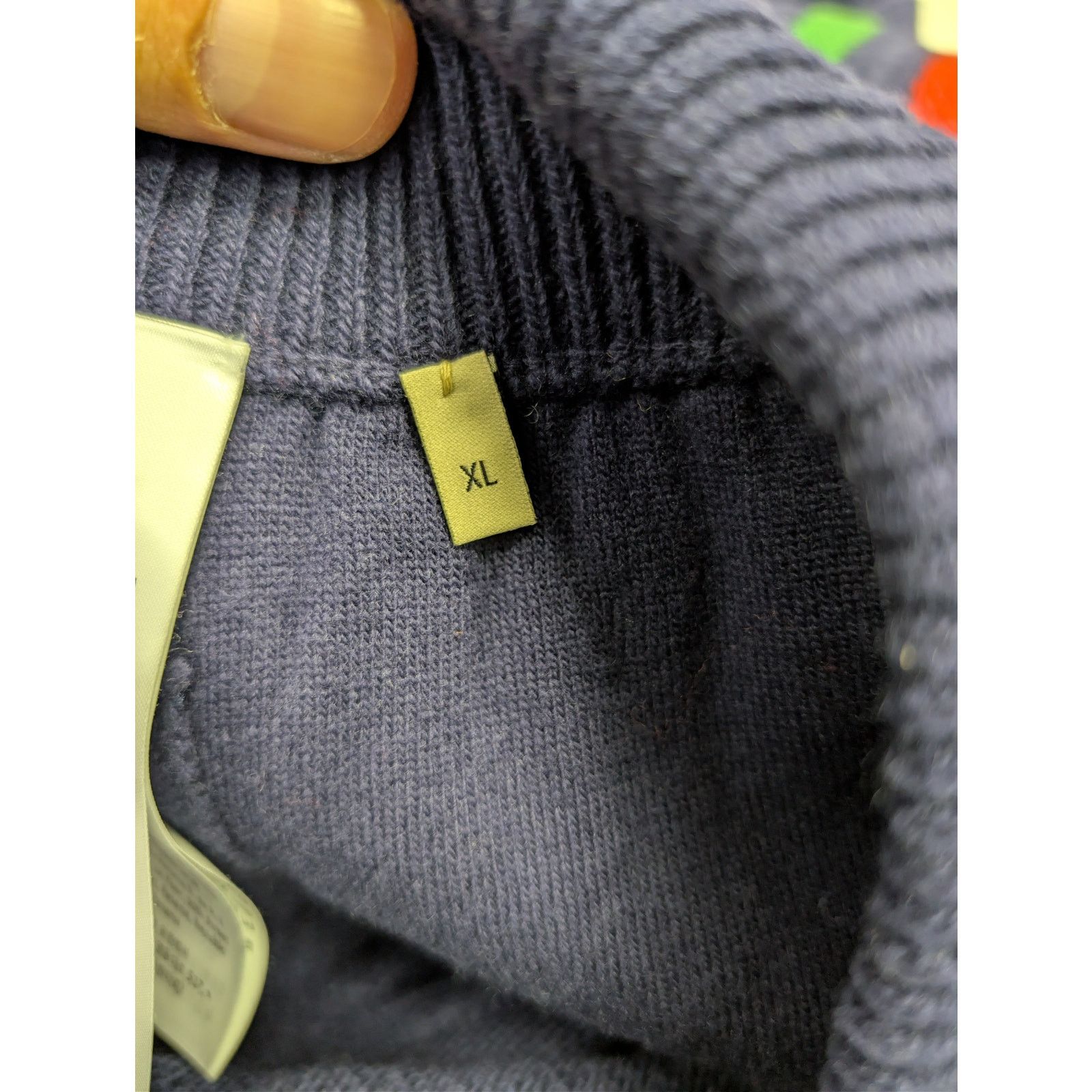 Gucci o1rshd1 Sweatpants Knitwear Pants With Web in Navy Blue Size US 36 / EU 52 - 14 Thumbnail