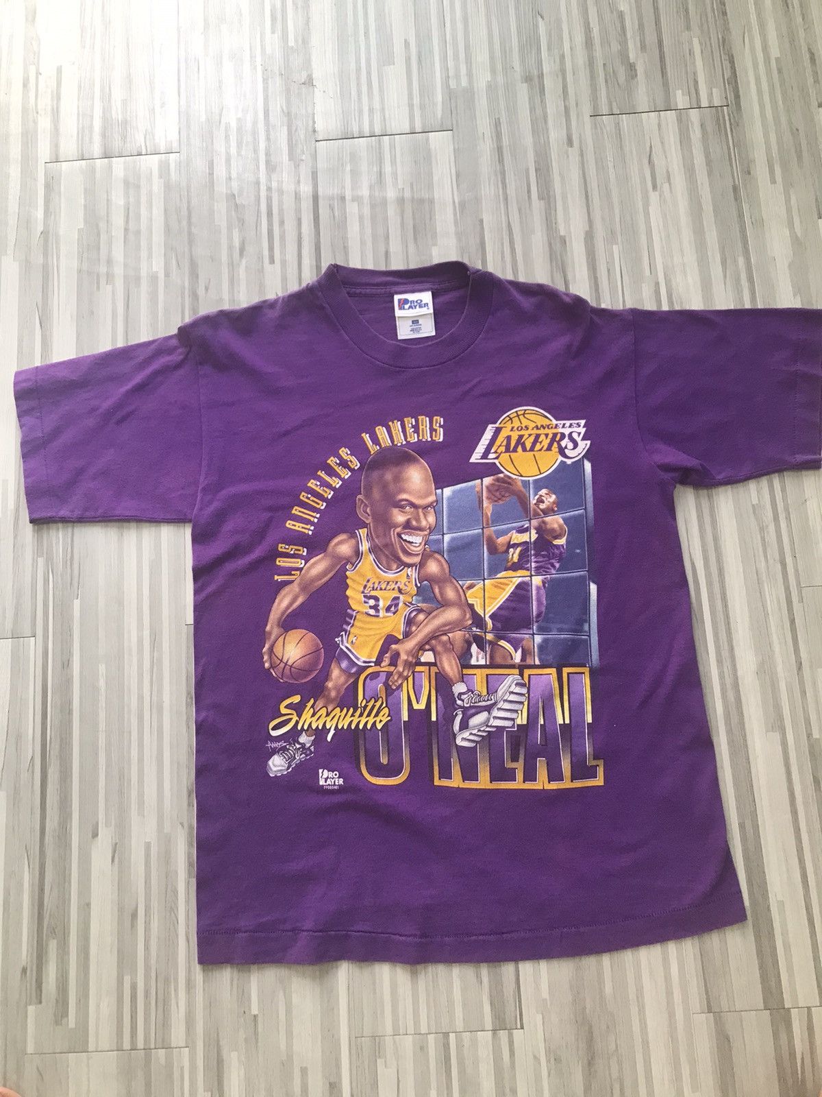 NBA × Vintage Vintage NBA Lakers Tshirt Size US M / EU 48-50 / 2 - 1 Thumbnail