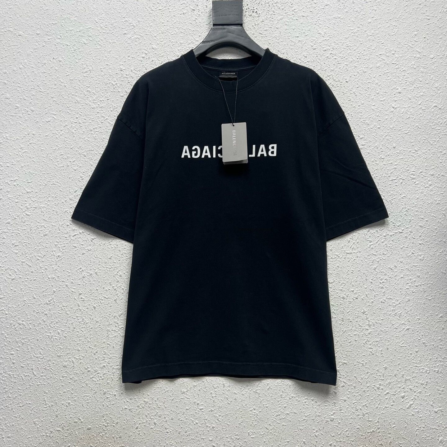Balenciaga black balenciaga logo short sleeve t-shirt Size US S / EU 44-46 / 1 - 1 Thumbnail
