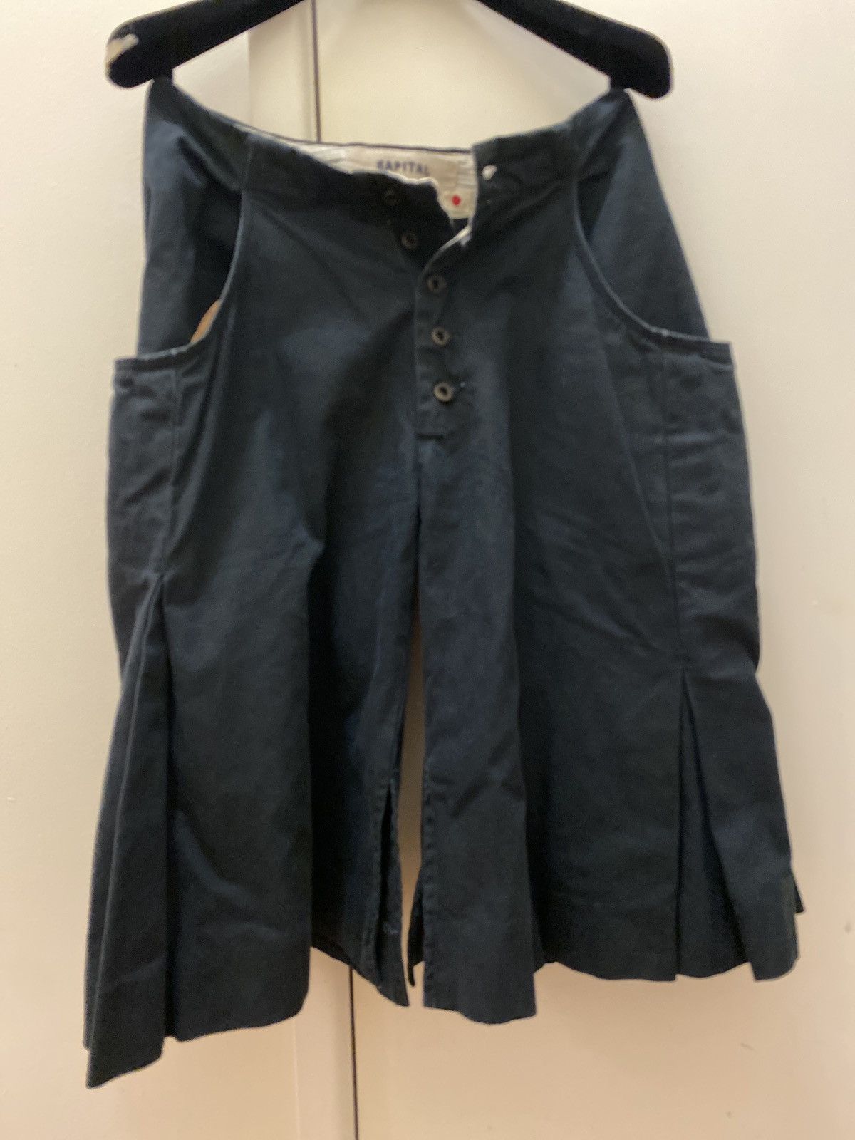 Kapital Archive Kiro Hirata Kapital Pleated Wide Shorts Size US 30 / EU 46 - 1 Thumbnail