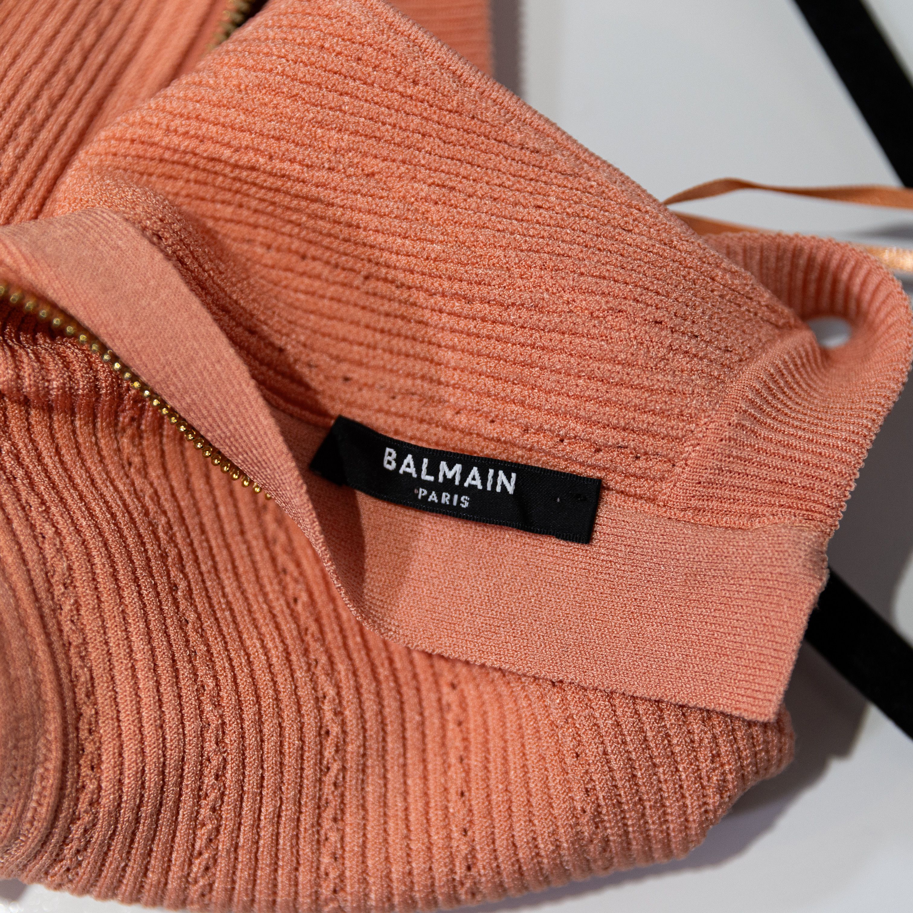 Balmain Balmain Ribbed Sweater Knit Stretch High Size S / US 4 / IT 40 - 2 Thumbnail