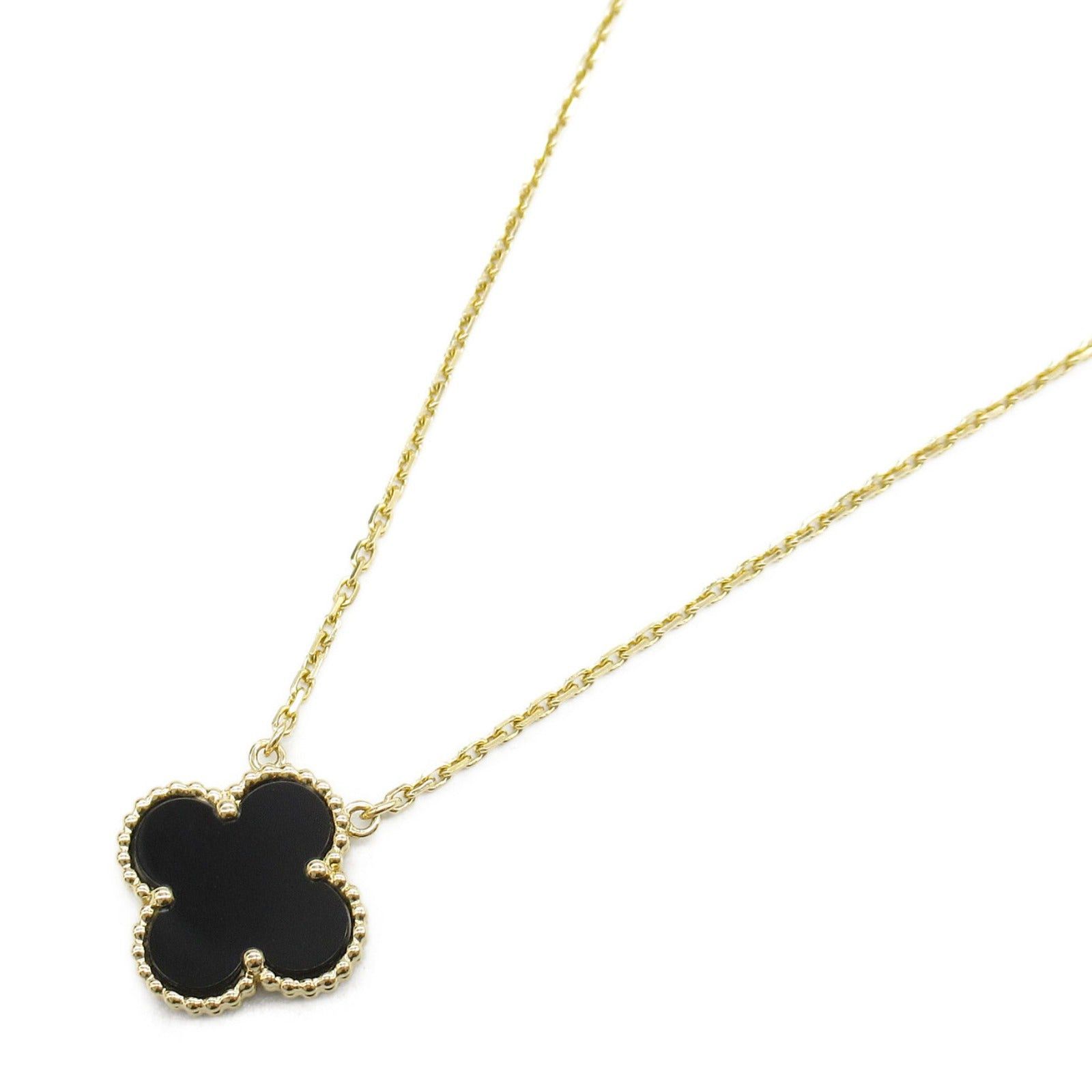 Van Cleef & Arpels Van Cleef Arpels Alhambra Necklace Onyx K18 (Yellow Gold) Black Size ONE SIZE - 1 Thumbnail