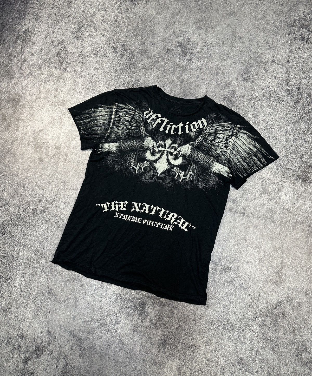 Y2K Affliction Logo T-shirt Streetwear Rare Style Opium USA
