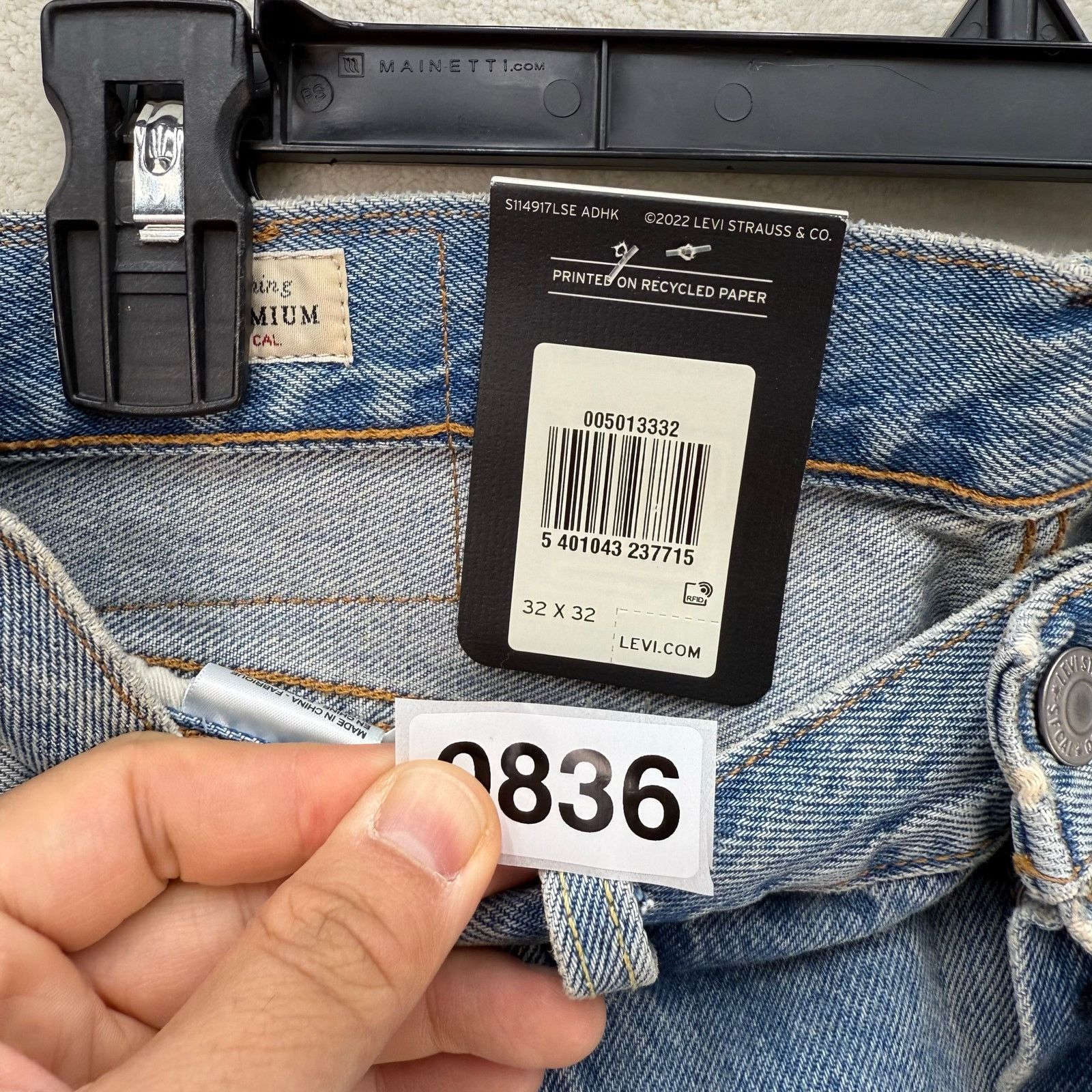 Levi's LEVI'S 501 PREMIUM RETRO MEN'S 32X32 RARE GRAPHIC HIPPIE GRO Size US 32 / EU 48 - 5 Thumbnail