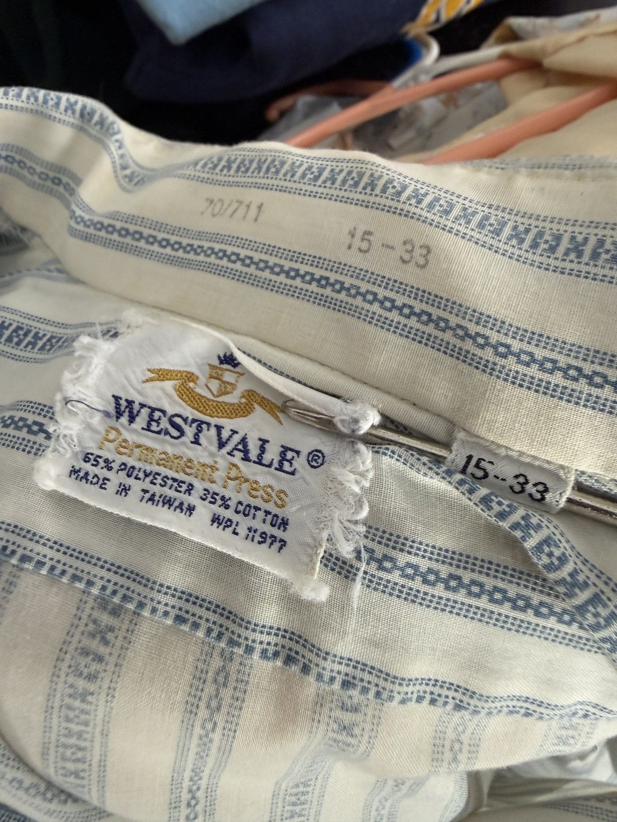 Vintage Vintage 70s Westvale Striped Button Up Collared Shirt Size US L / EU 52-54 / 3 - 9 Thumbnail