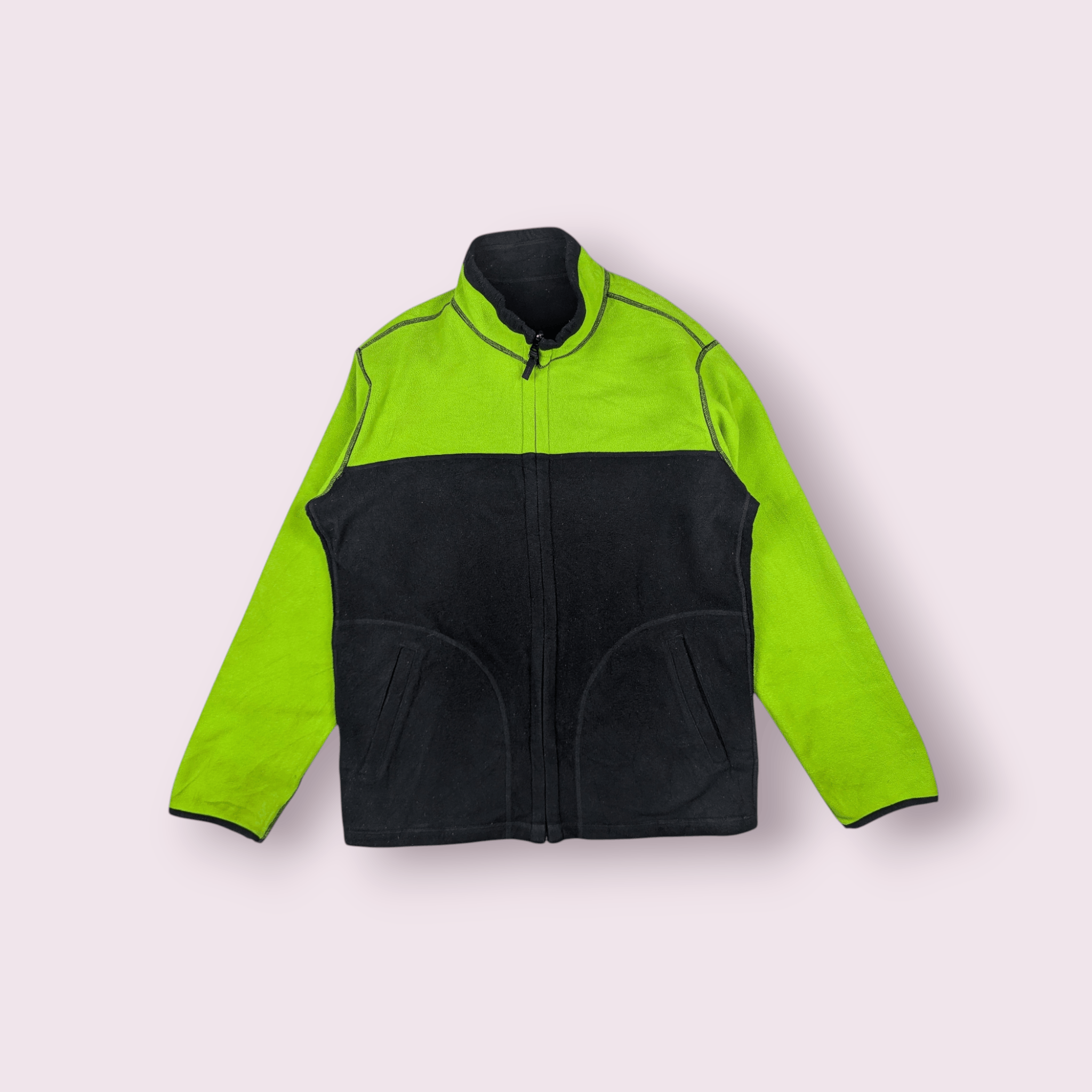 Uniqlo UNIQLO Reversible Black Yellow Sherpa Fleece Jacket Size US XL / EU 56 / 4 - 3 Thumbnail
