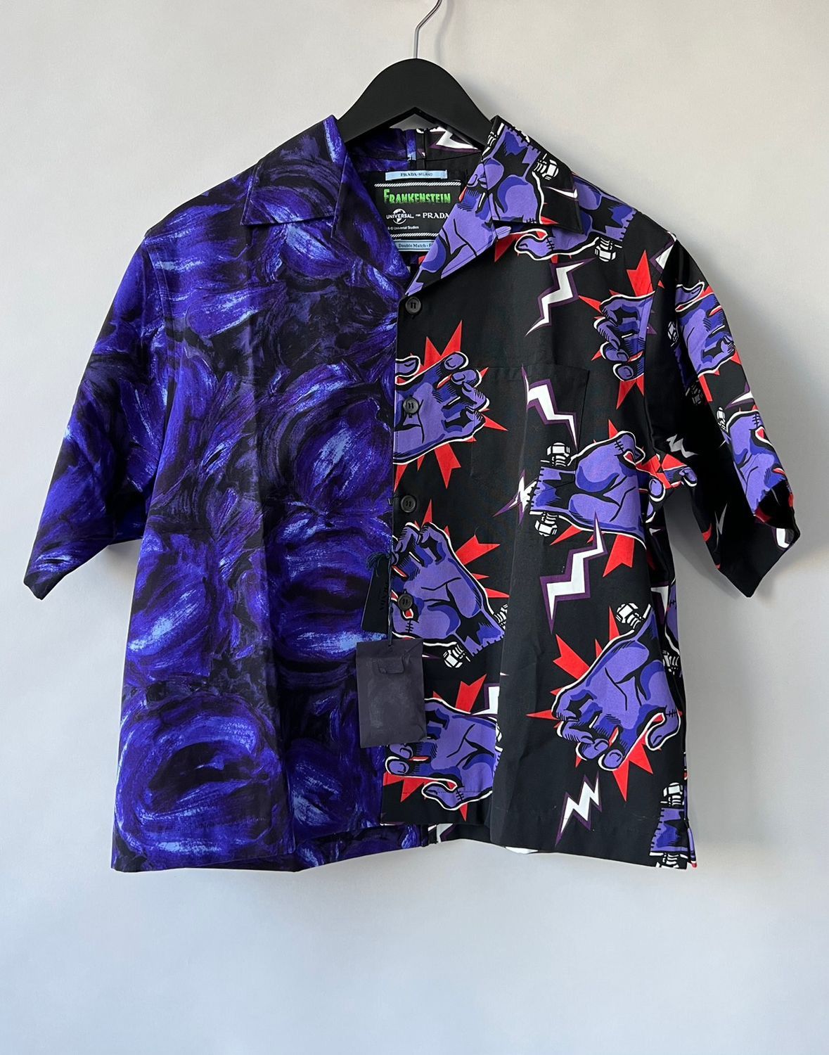 Prada × Universal Studios Prada Frankenstein Rose Bowling Shirt