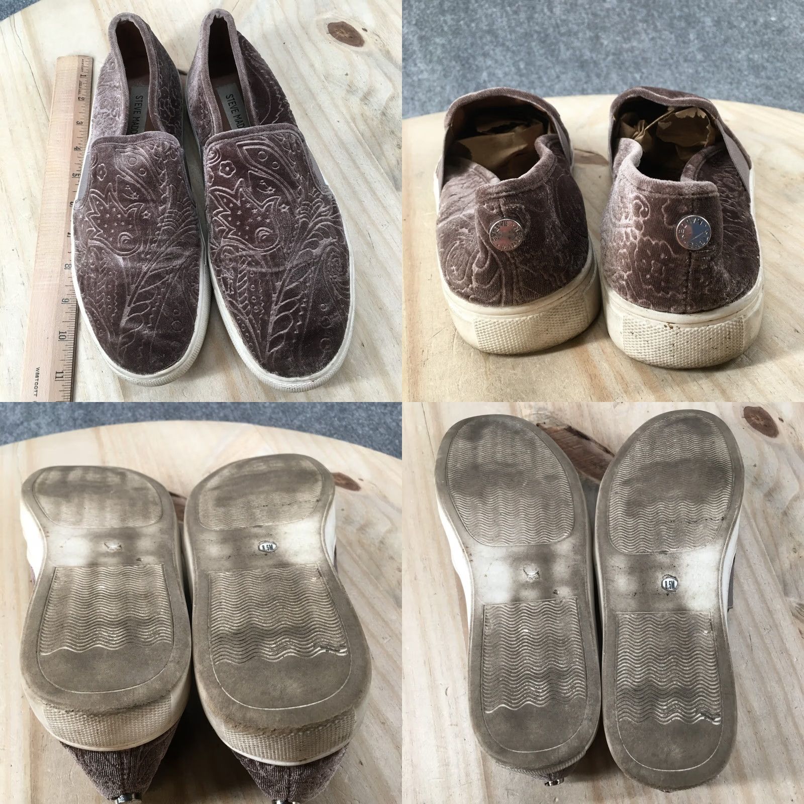 Steve Madden Steve Madden Evangel Flats Loafer Shoes Brown Fabric Slip On Low Top 8.5M Womens Size M / US 6-8 / IT 42-44 - 8 Thumbnail